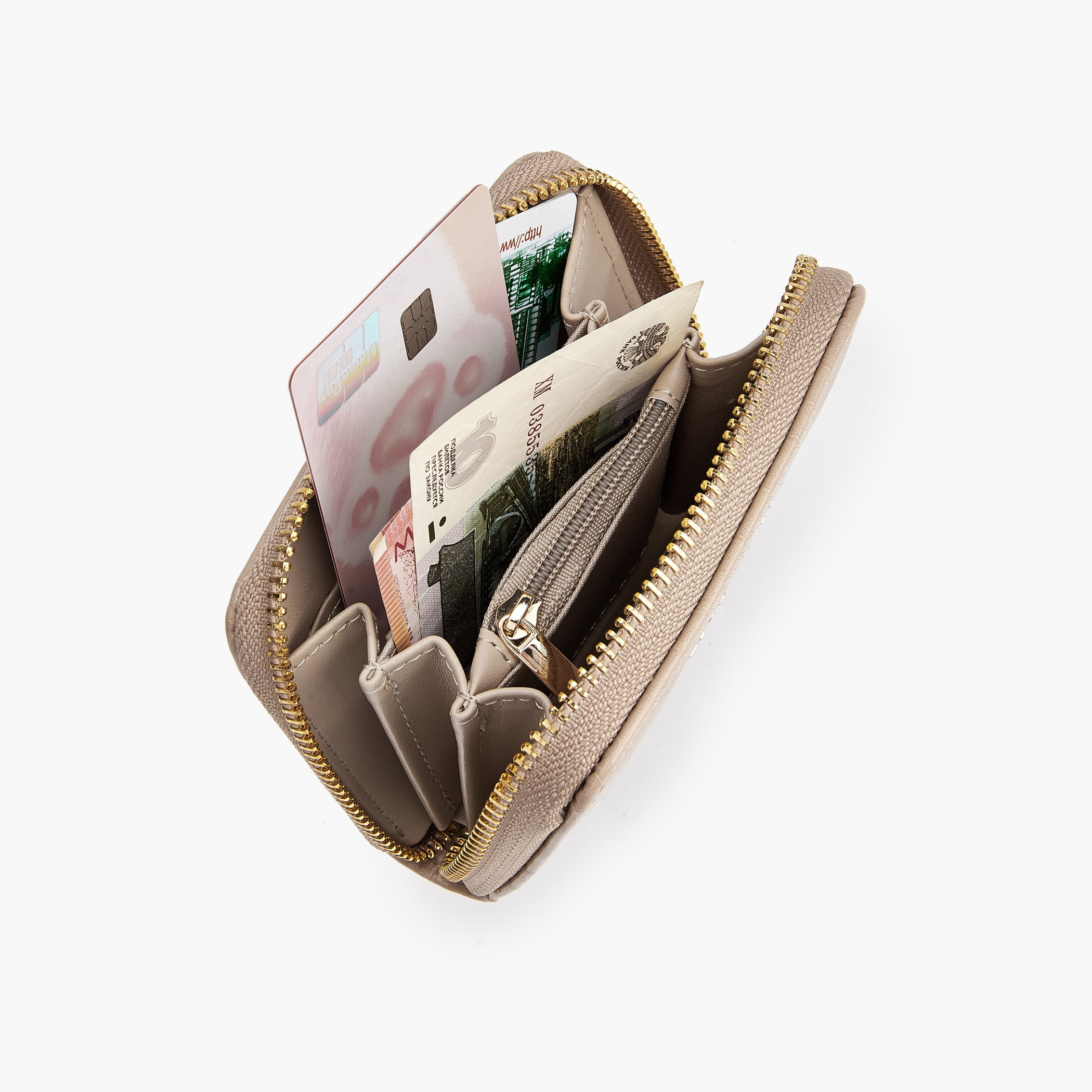 محفظة بارزة الملمس بسحاب من فلورا بيلا-women-bagsandwallets-wallets-image-7