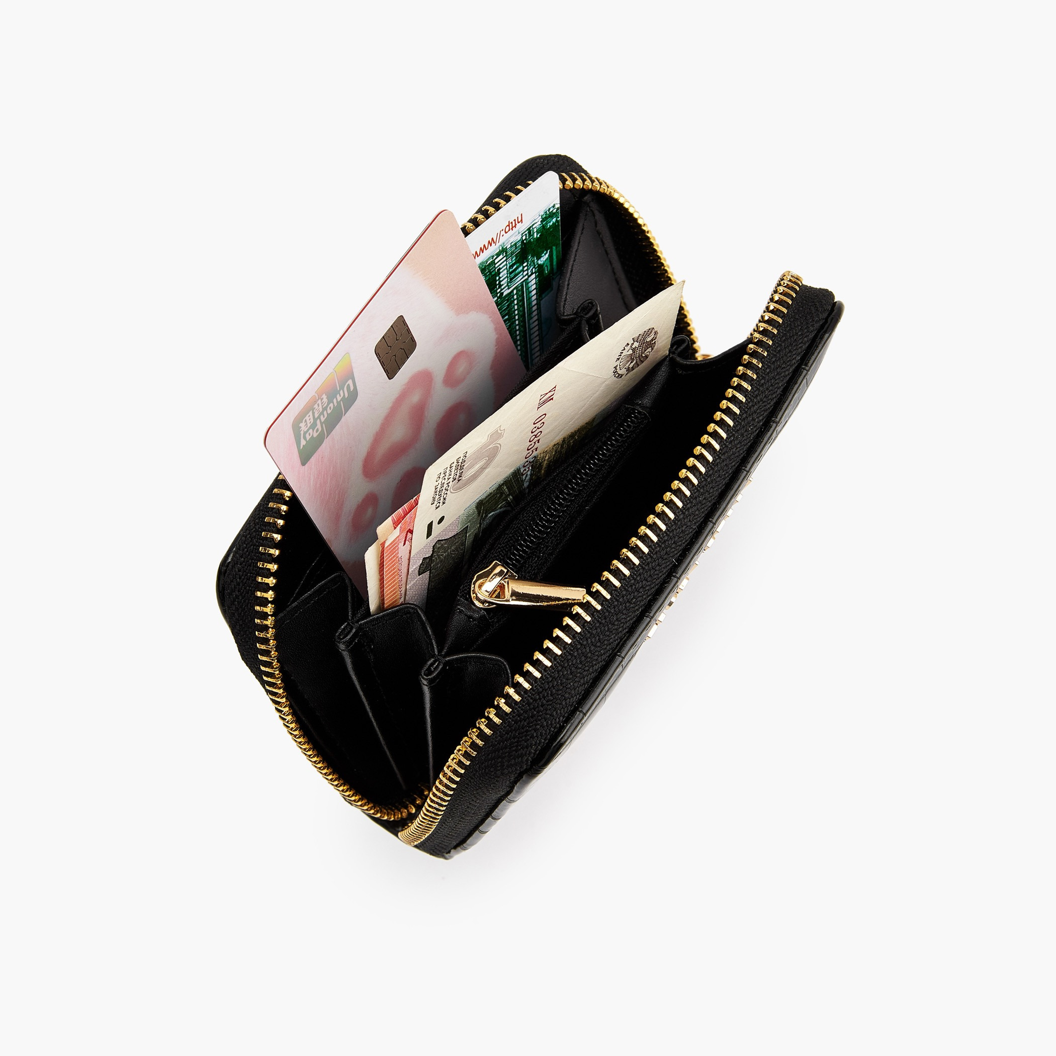 محفظة بارزة الملمس بسحاب من فلورا بيلا-women-bagsandwallets-wallets-image-7