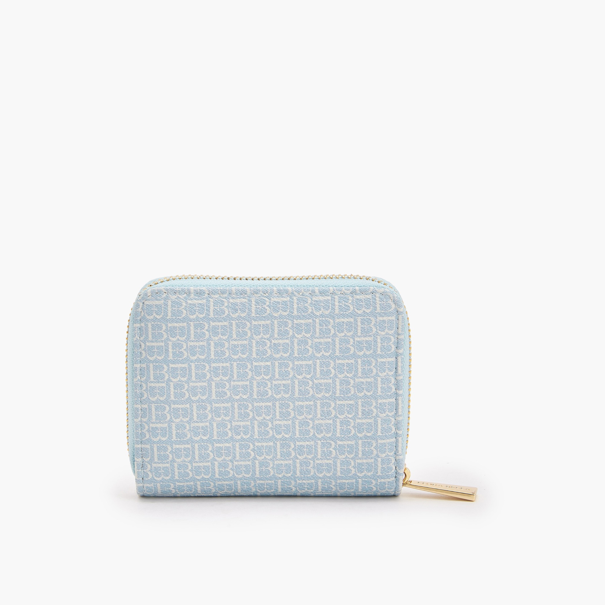 محفظة بطبعات مونوجرام وبسحاب يدور حولها من فلورا بيلا-women-bagsandwallets-wallets-image-4