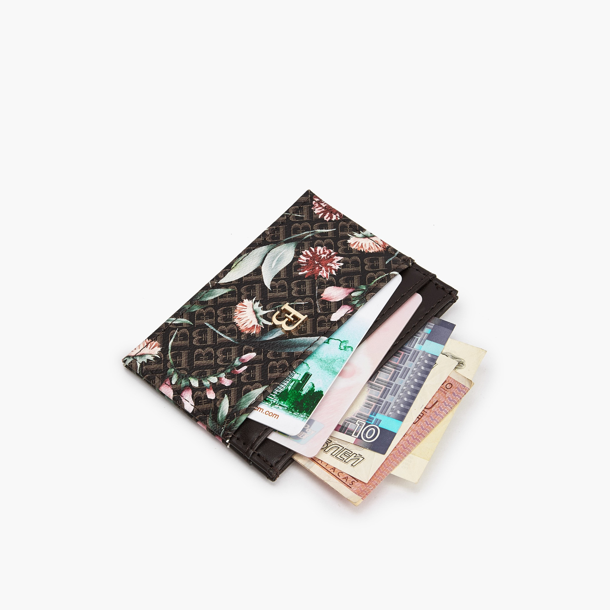 حامل بطاقات بطبعات مونوجرام من فلورا بيلا-women-bagsandwallets-wallets-image-7
