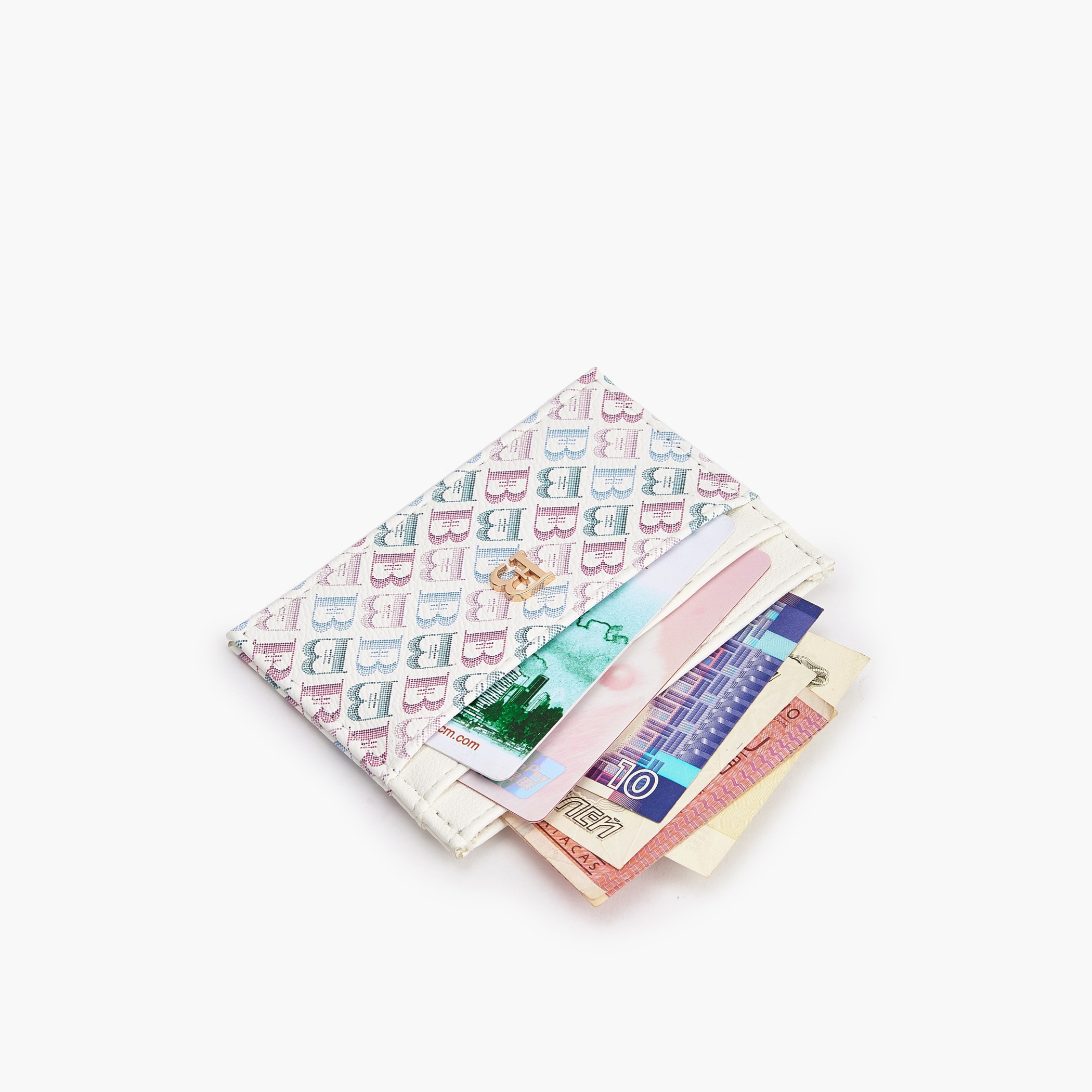 حامل بطاقات بطبعات مونوجرام من فلورا بيلا-women-bagsandwallets-wallets-image-7