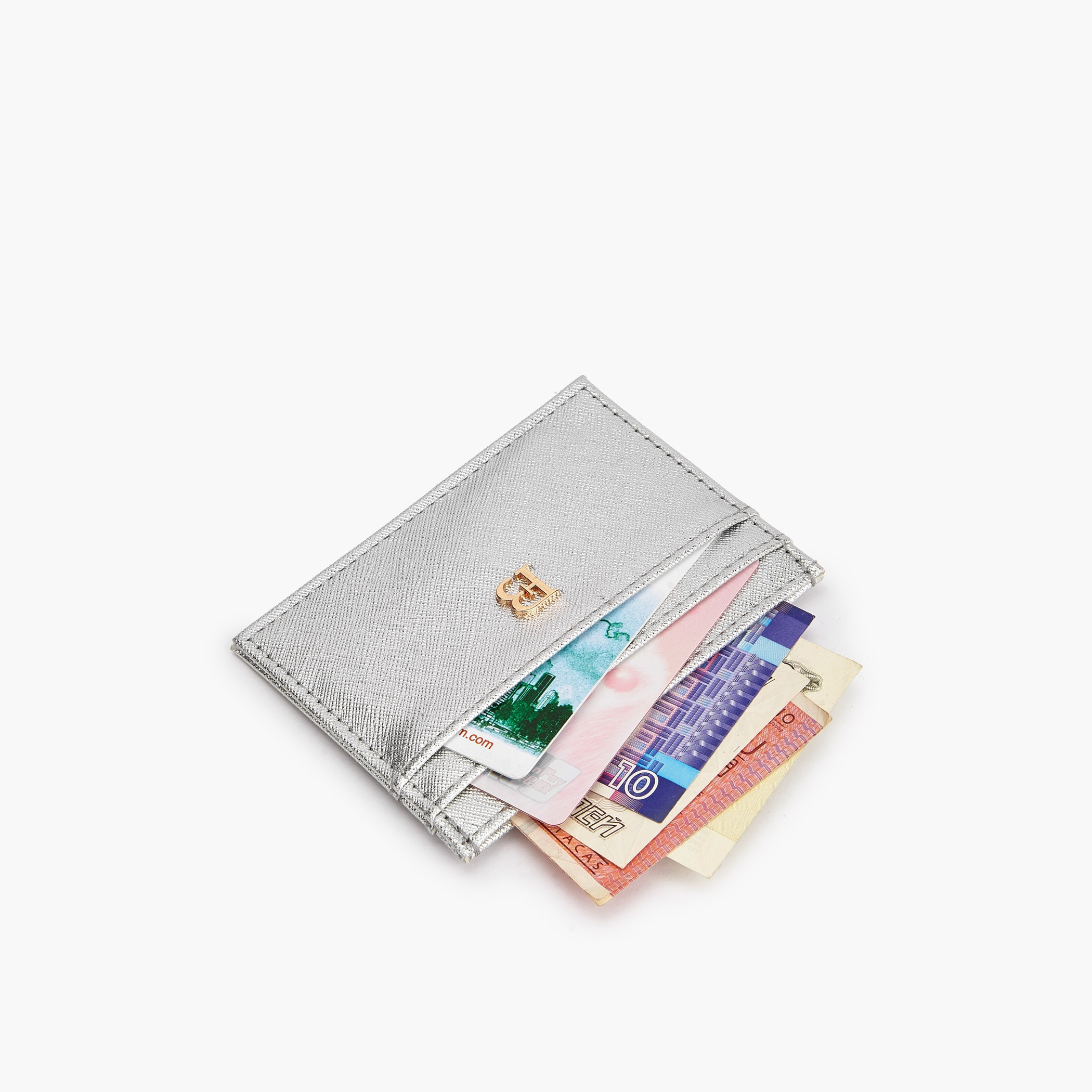 محفظة بطاقات بحلية ميتاليك من فلورا بيلا-women-bagsandwallets-wallets-image-7