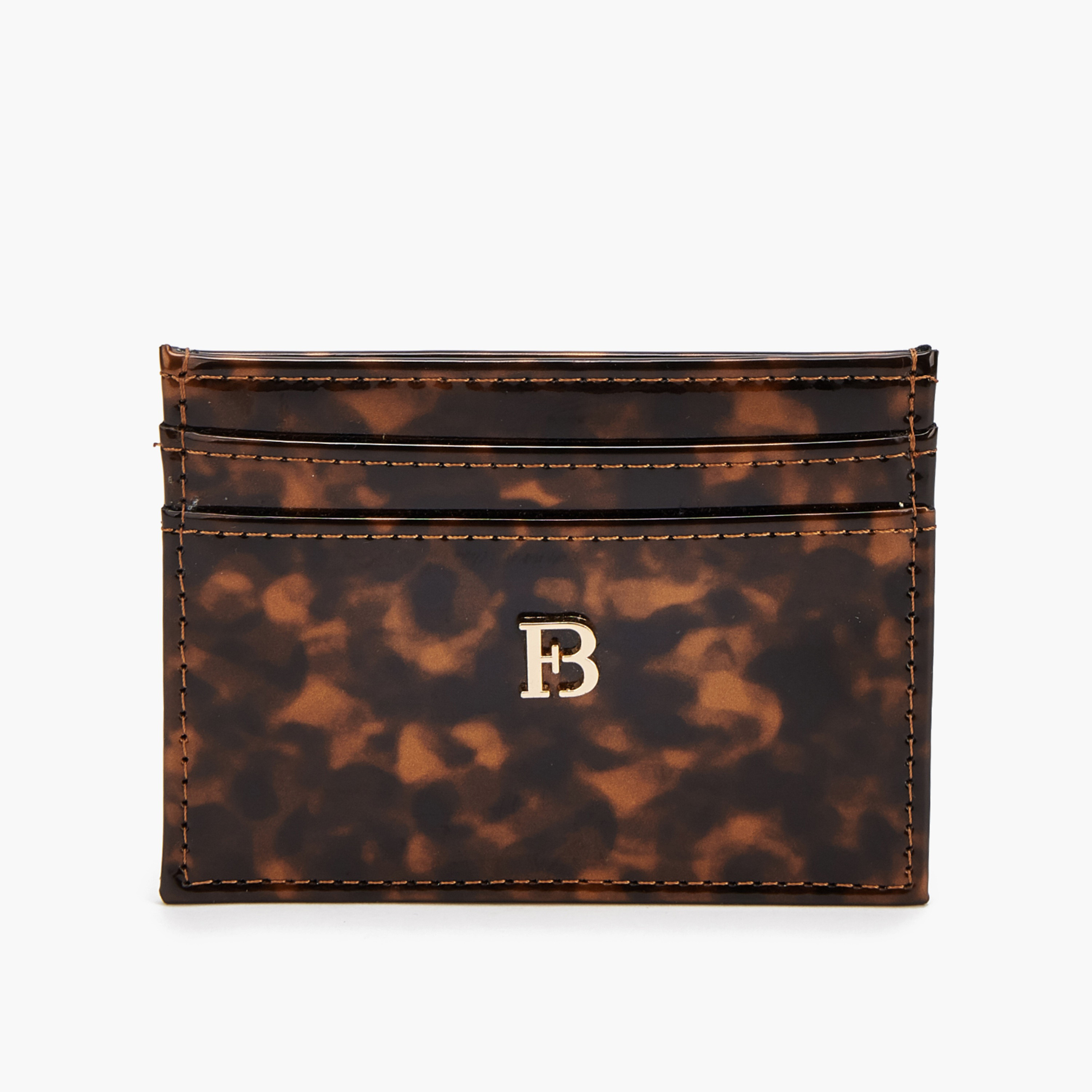 حامل بطاقات بزينة شعار معدنية من فلورا بيلا-women-bagsandwallets-wallets-image-1