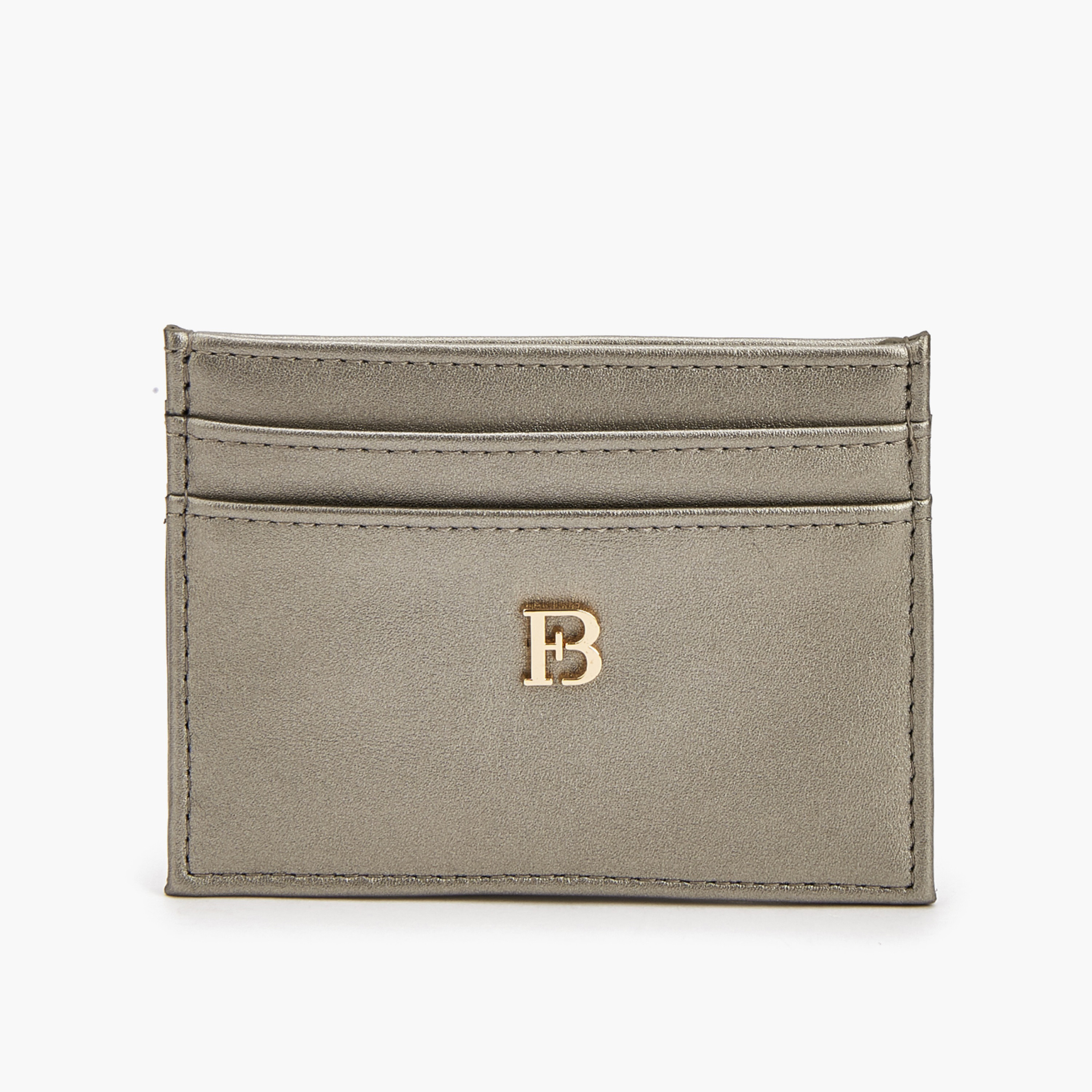 حامل بطاقات بزينة شعار معدنية من فلورا بيلا-women-bagsandwallets-wallets-image-1