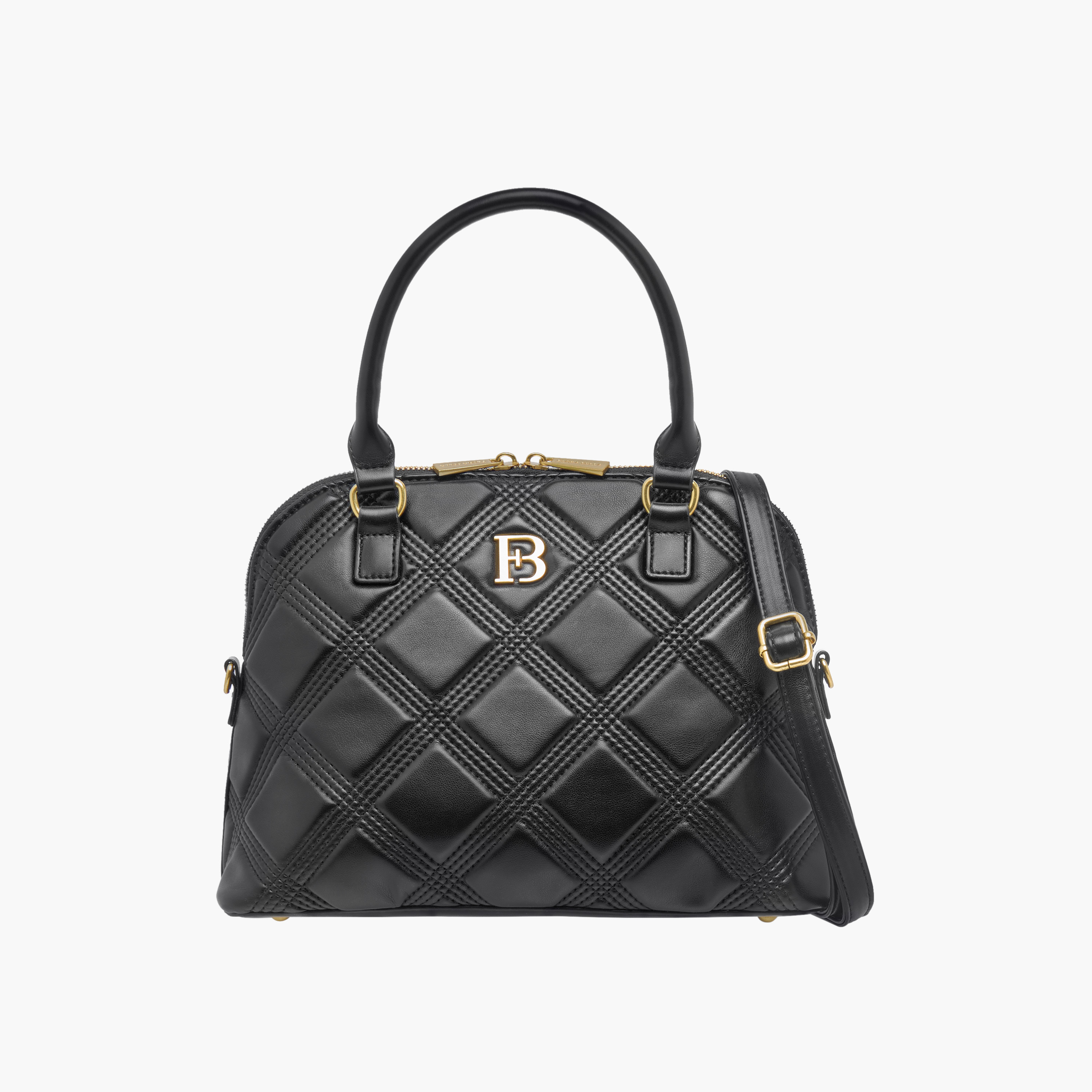 Flora Bella Quilted Tote Bag with Detachable Strap and Zip Closure-women-bagsandwallets-handbags-image-1