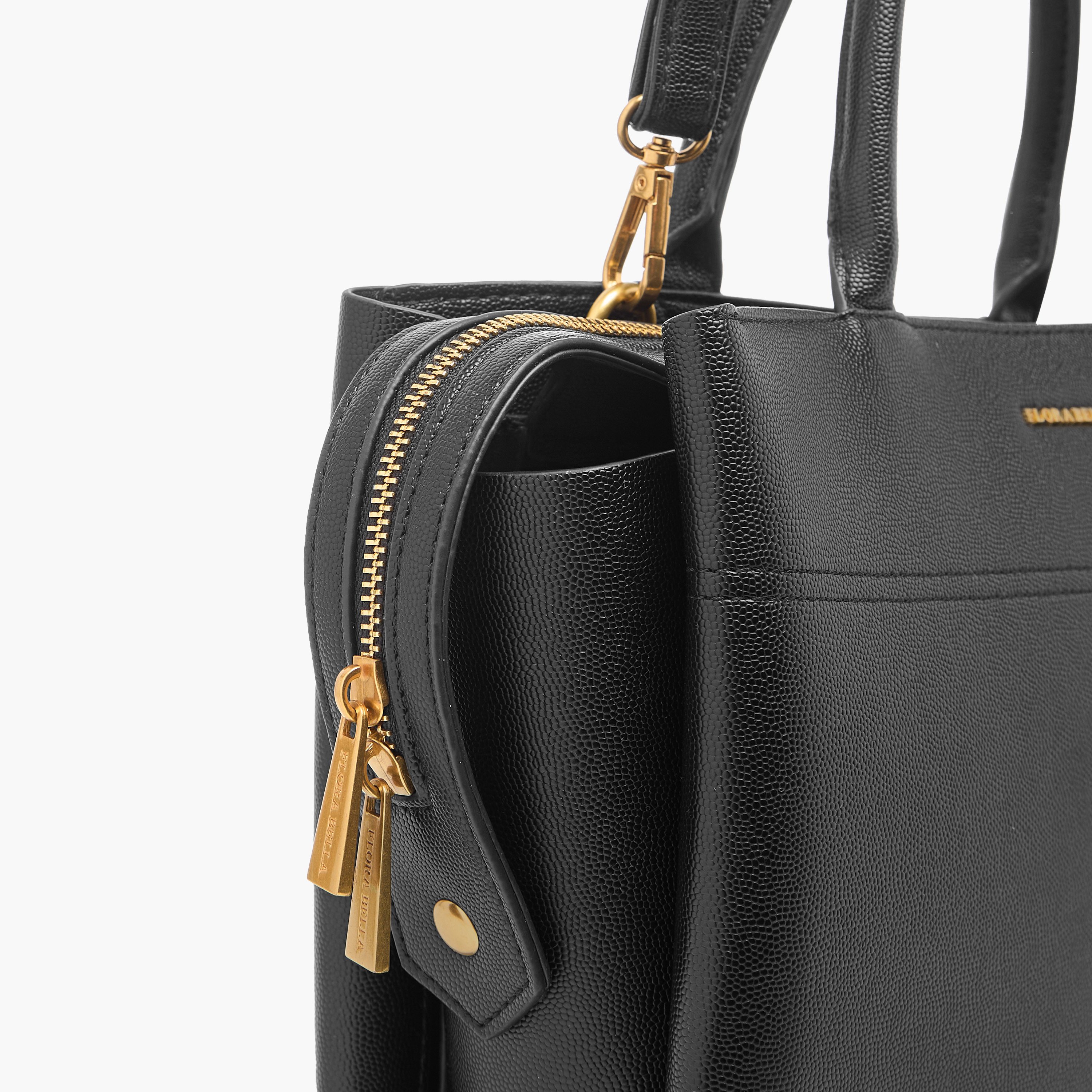شنطة توتي سادة بِمقابض وسحّاب إغلاق من فلورا بيلا-women-bagsandwallets-handbags-image-12