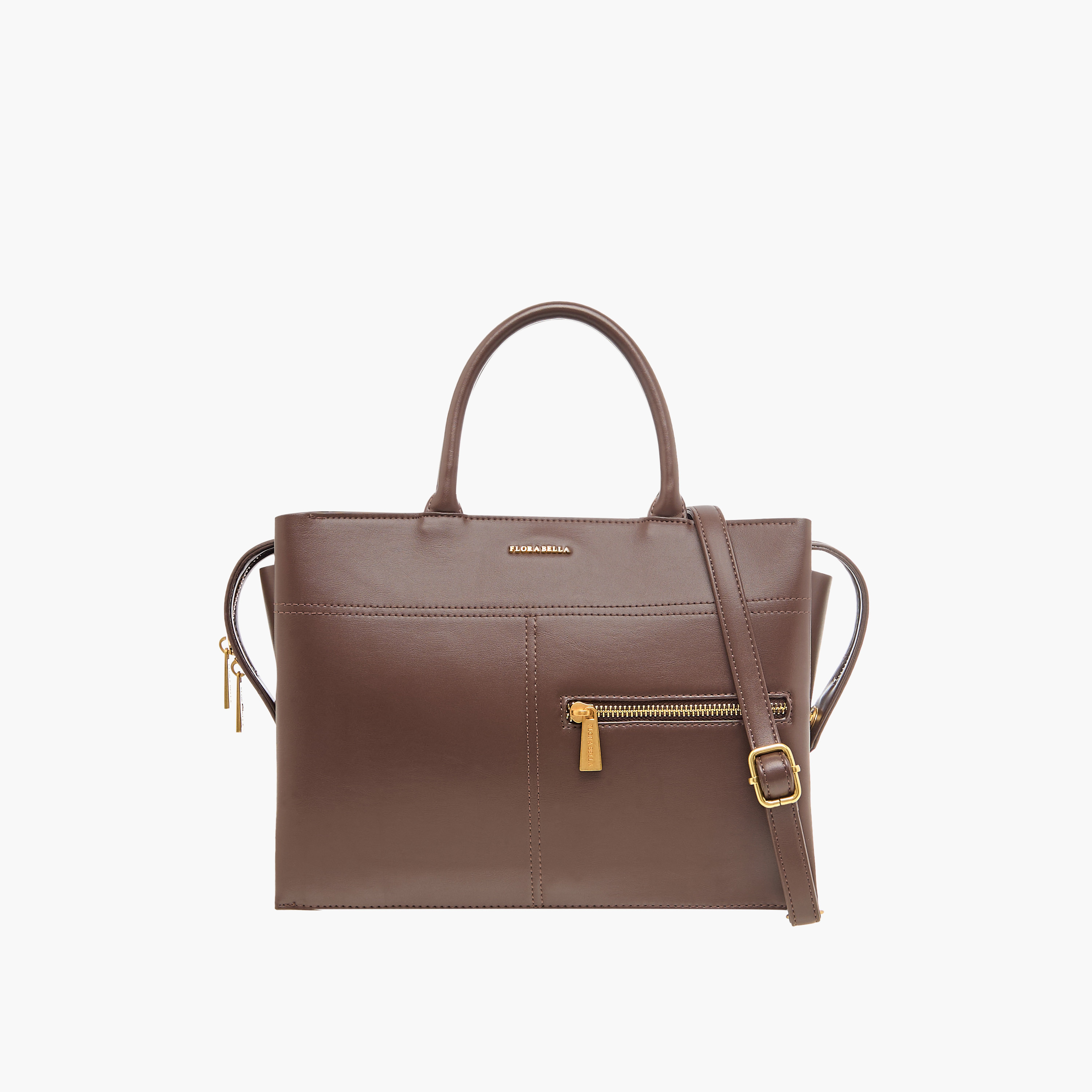 شنطة توتي سادة بِمقابض وسحّاب إغلاق من فلورا بيلا-women-bagsandwallets-handbags-image-1