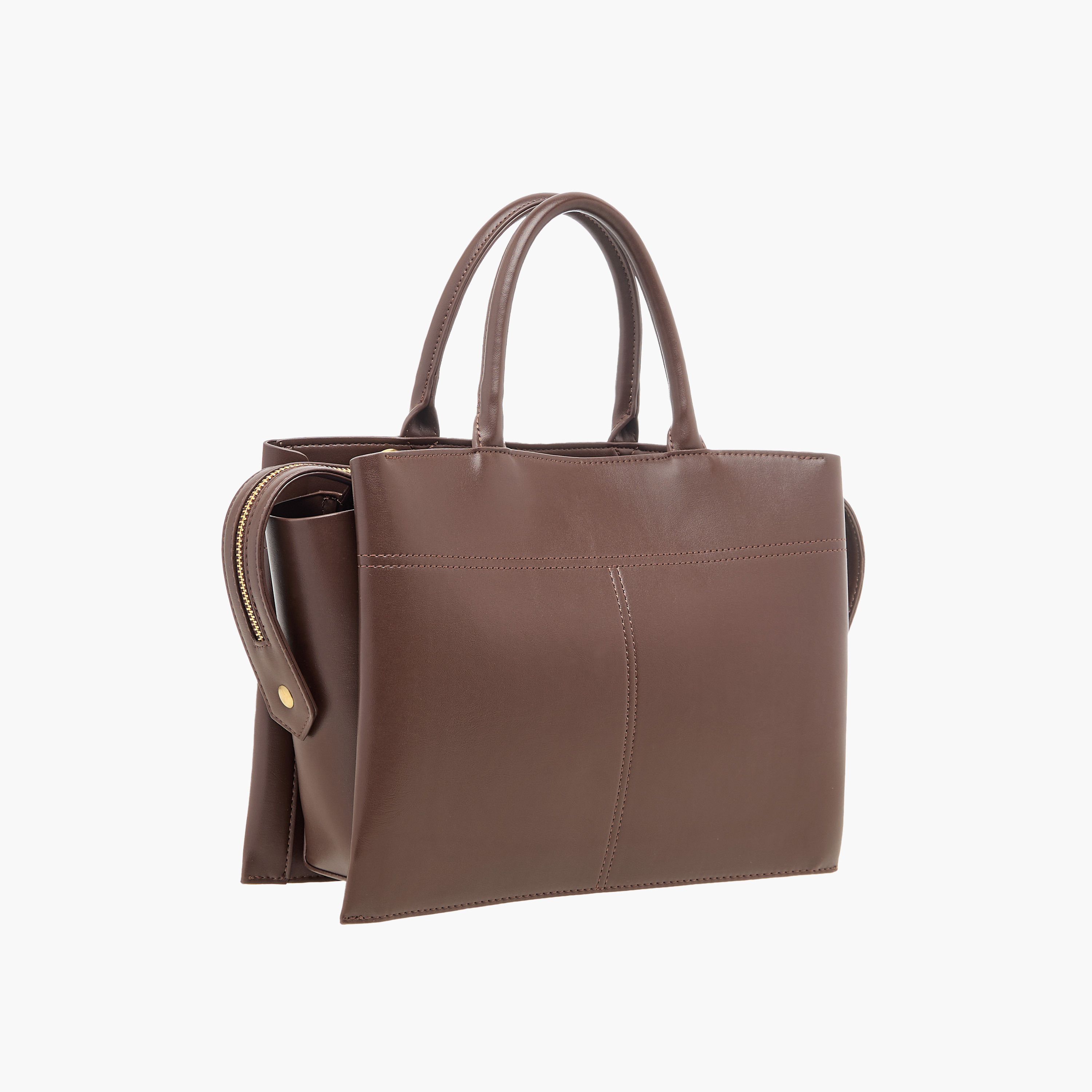 شنطة توتي سادة بِمقابض وسحّاب إغلاق من فلورا بيلا-women-bagsandwallets-handbags-image-3