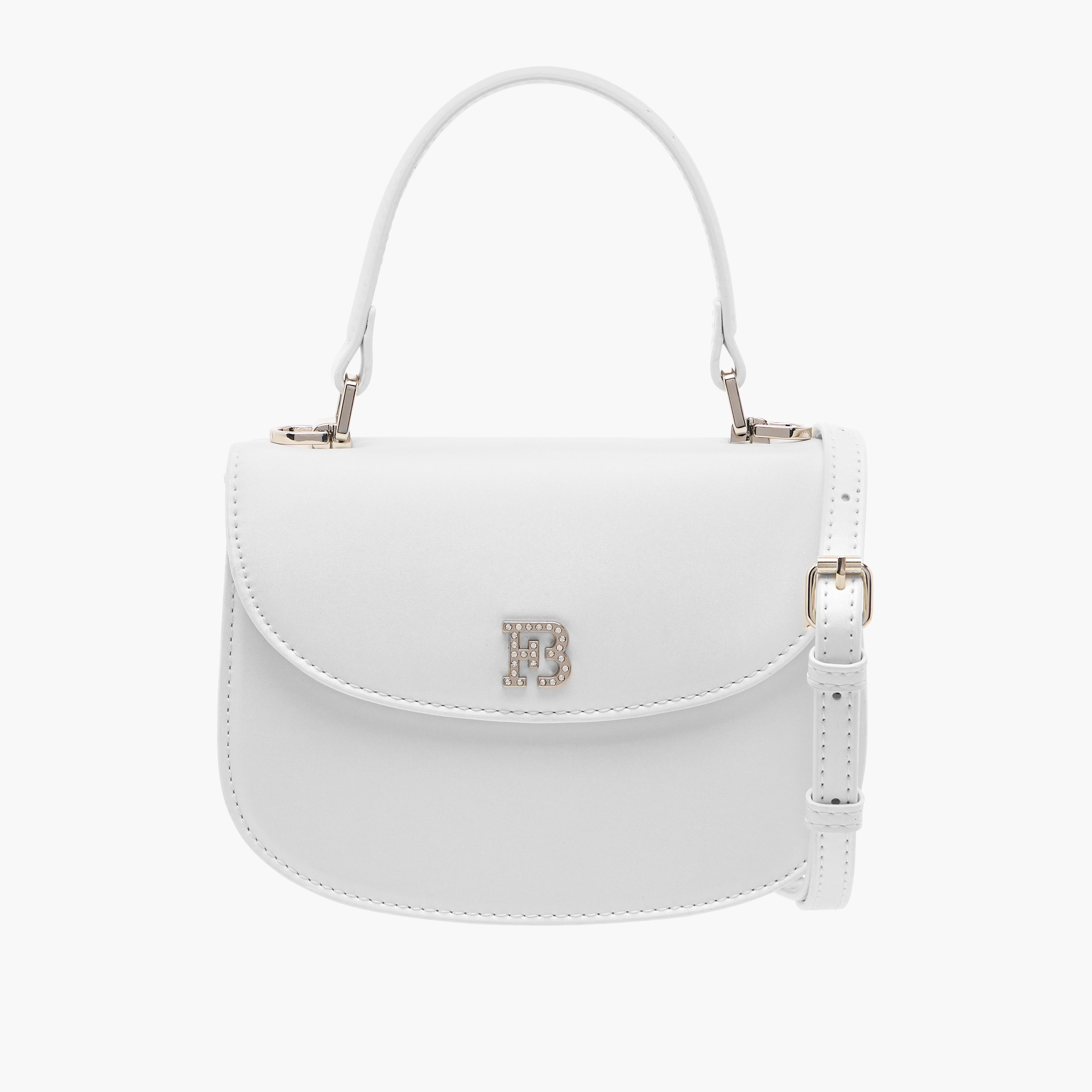 شنطة ساتشيل بارزة الملمس بزر إغلاق وحزام قابل للتعديل من فلورا بيلا-women-bagsandwallets-handbags-image-1