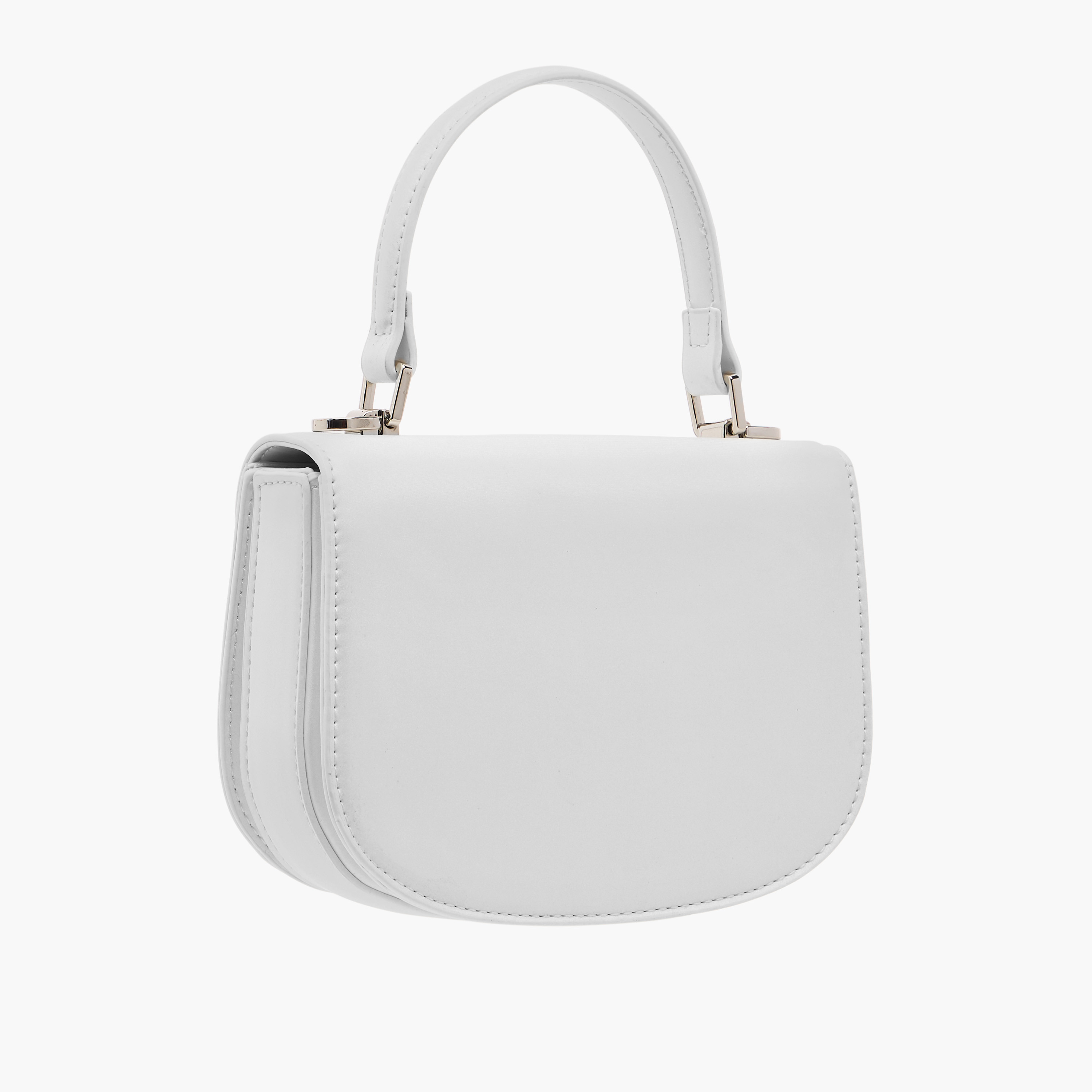 شنطة ساتشيل بارزة الملمس بزر إغلاق وحزام قابل للتعديل من فلورا بيلا-women-bagsandwallets-handbags-image-3