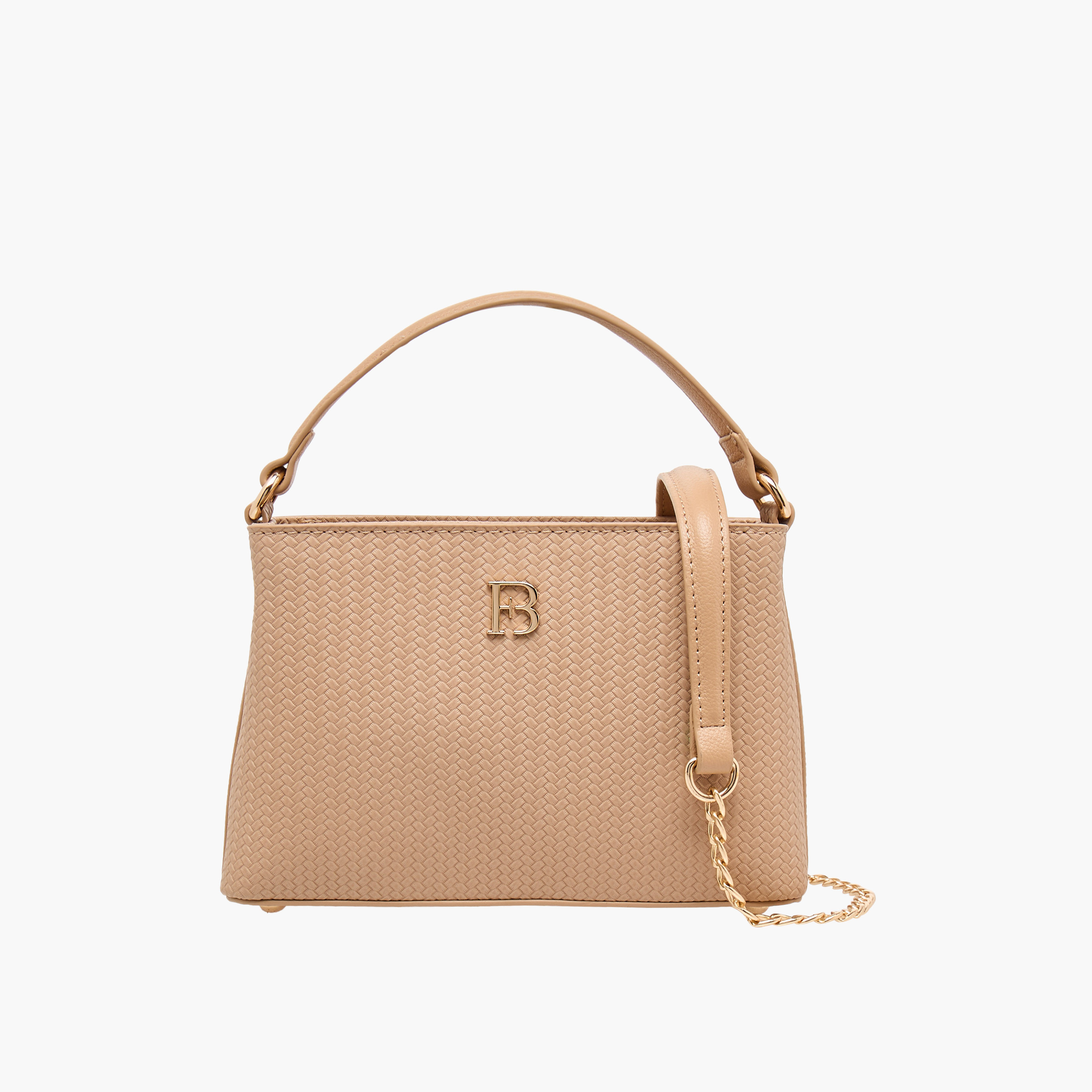 Flora Bella Weave Textured Crossbody Bag with Detachable Chain Strap-women-bagsandwallets-handbags-image-1