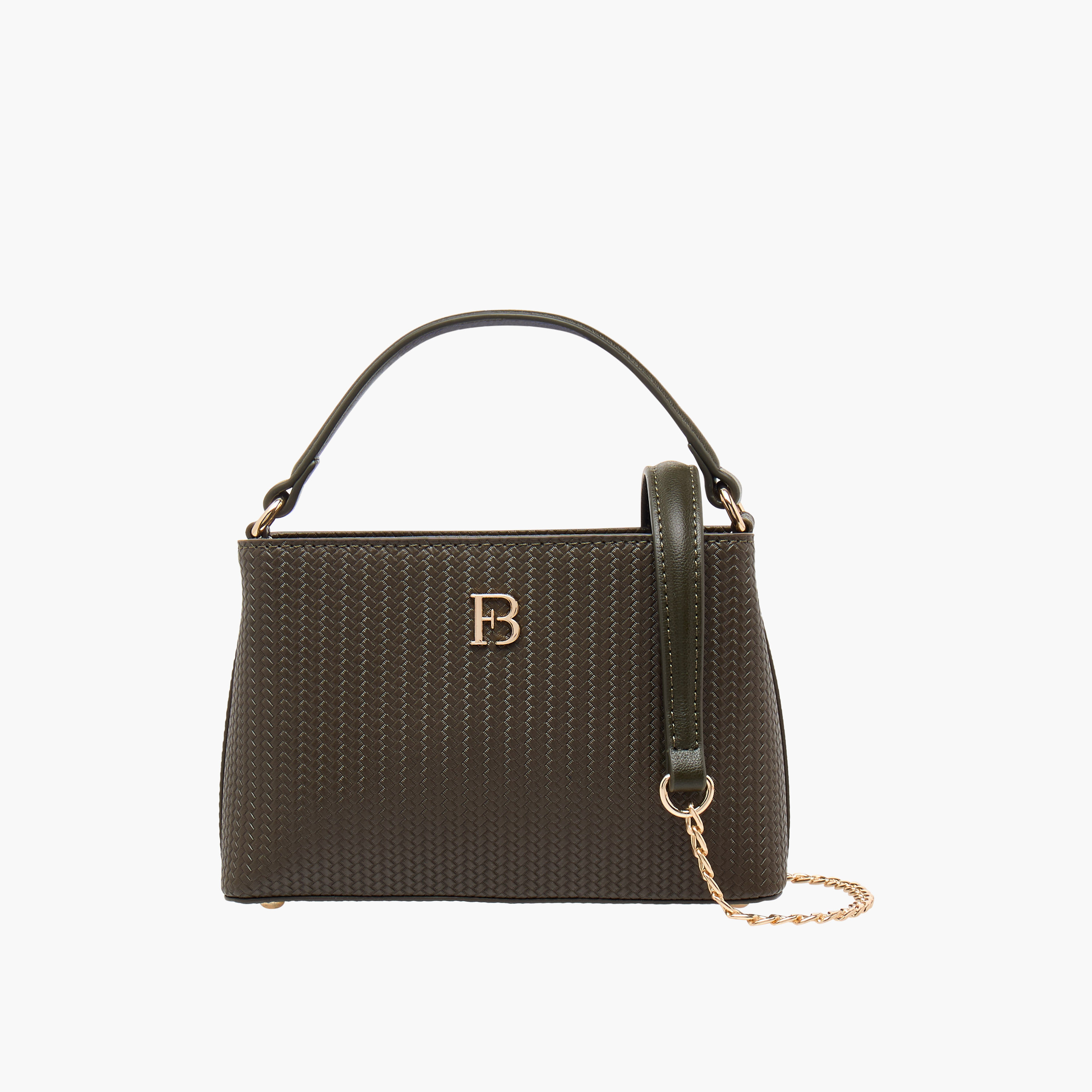شنطة كروس بودي بارزة الملمس بحزام سلسلة قابل للفصل من فلورا بيلا-women-bagsandwallets-handbags-image-1