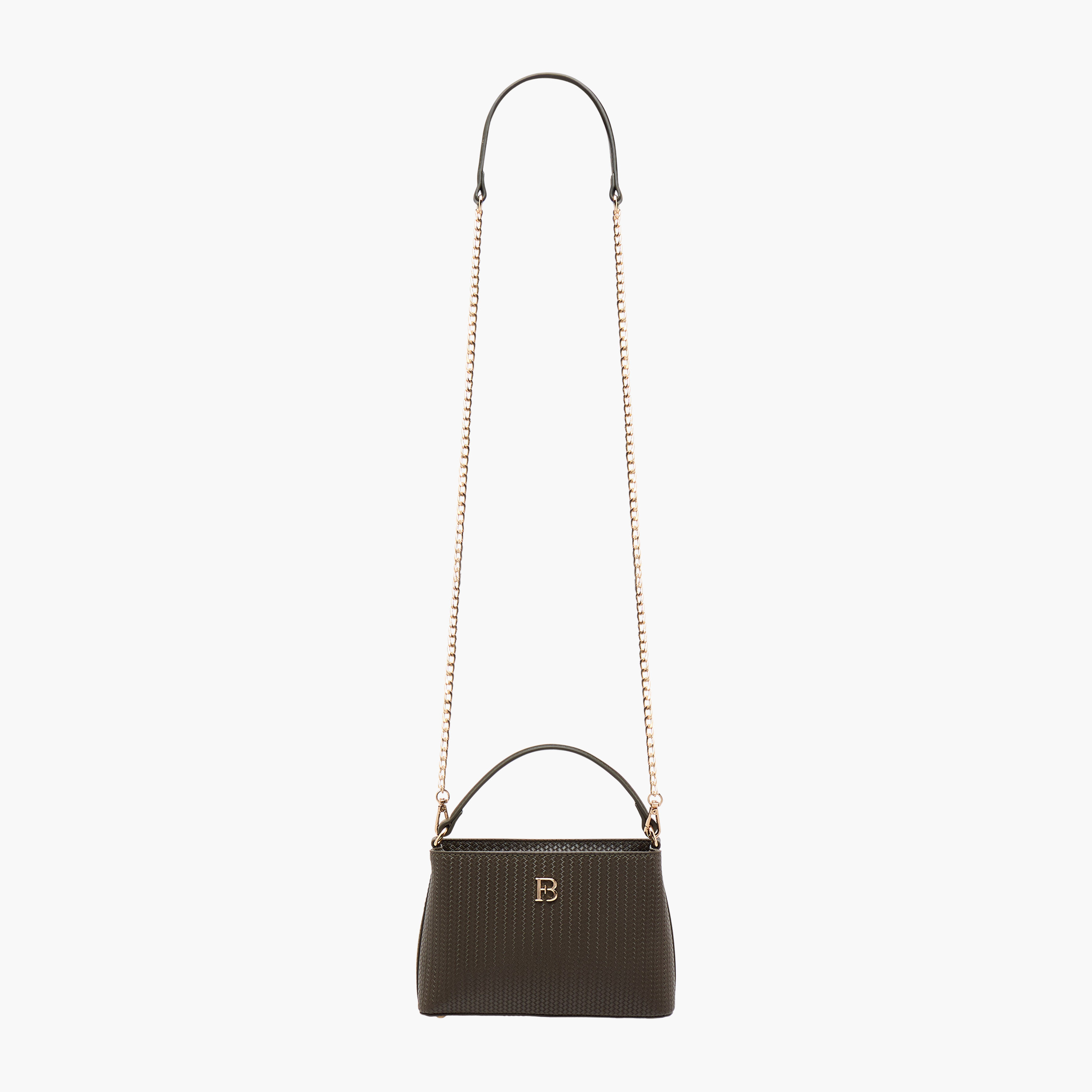 شنطة كروس بودي بارزة الملمس بحزام سلسلة قابل للفصل من فلورا بيلا-women-bagsandwallets-handbags-image-2