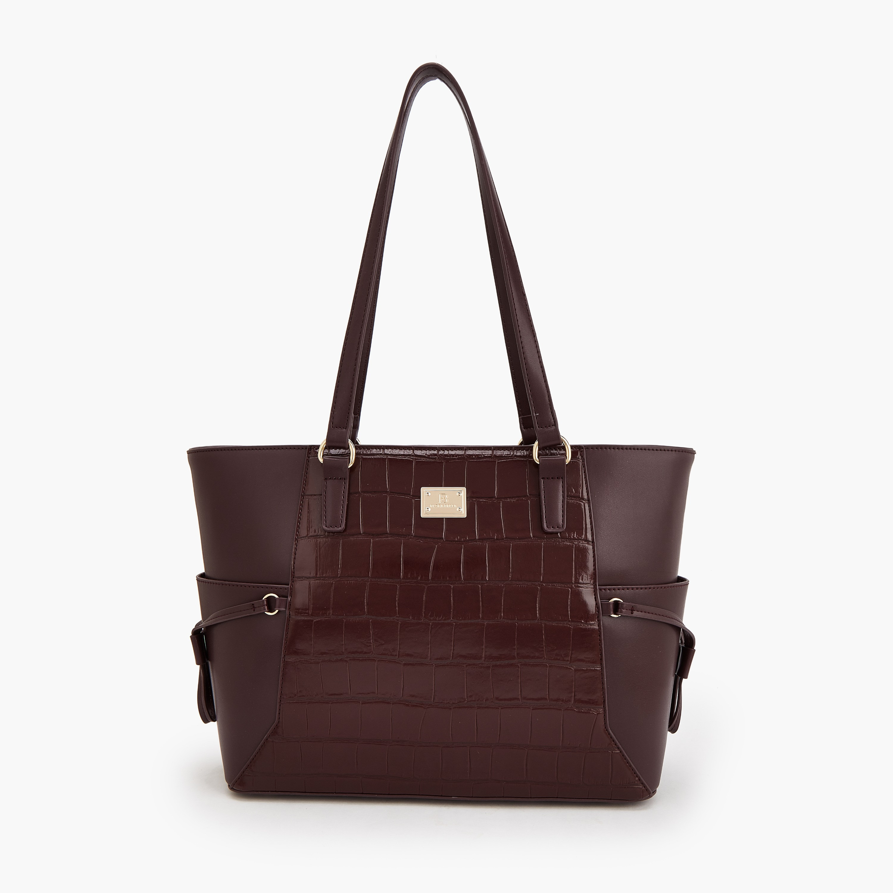 شنطة توتي بارزة الملمس بسحاب إغلاق من فلورا بيلا من شو إكسبريس-women-bagsandwallets-handbags-image-1