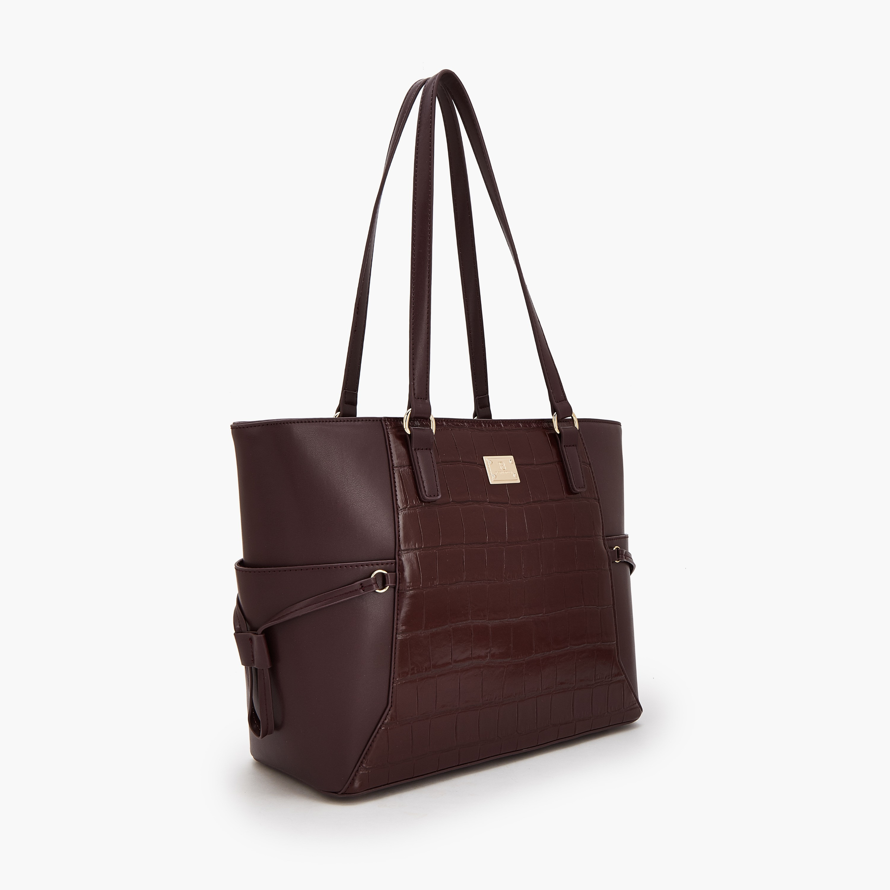 شنطة توتي بارزة الملمس بسحاب إغلاق من فلورا بيلا من شو إكسبريس-women-bagsandwallets-handbags-image-3
