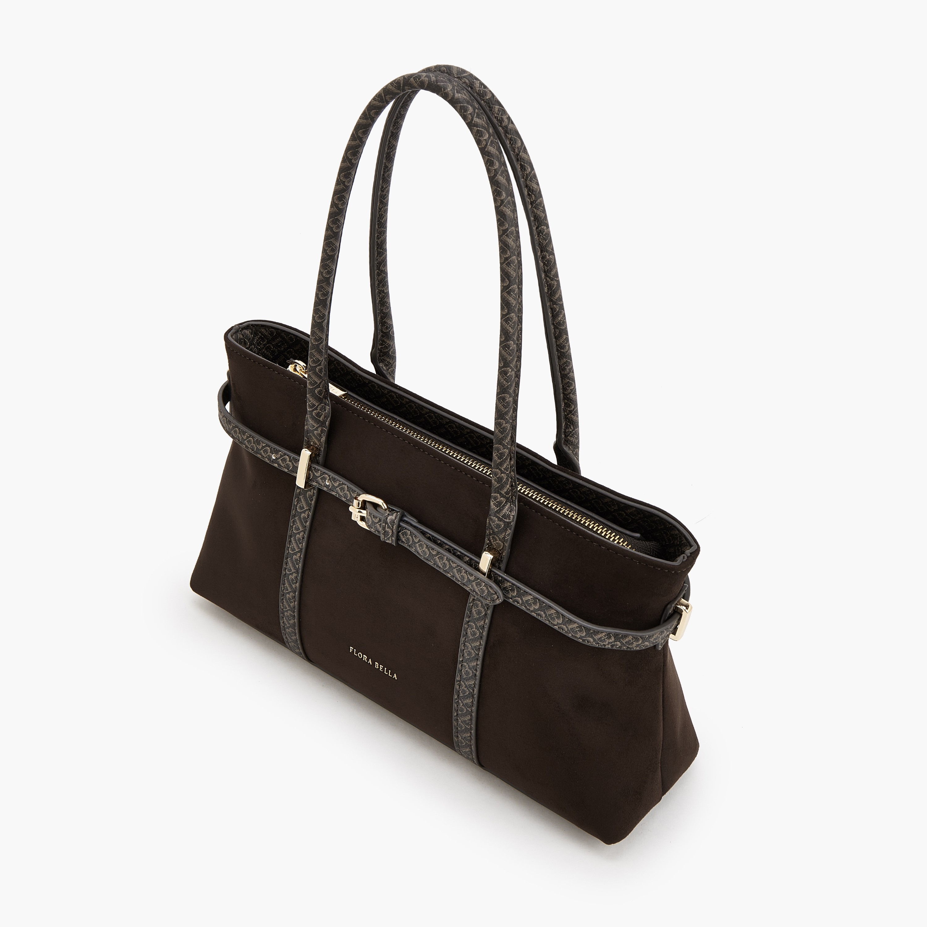 شنطة توتي مونوجرام بسحاب إغلاق من فلورا بيلا من شو إكسبريس-women-bagsandwallets-handbags-image-5