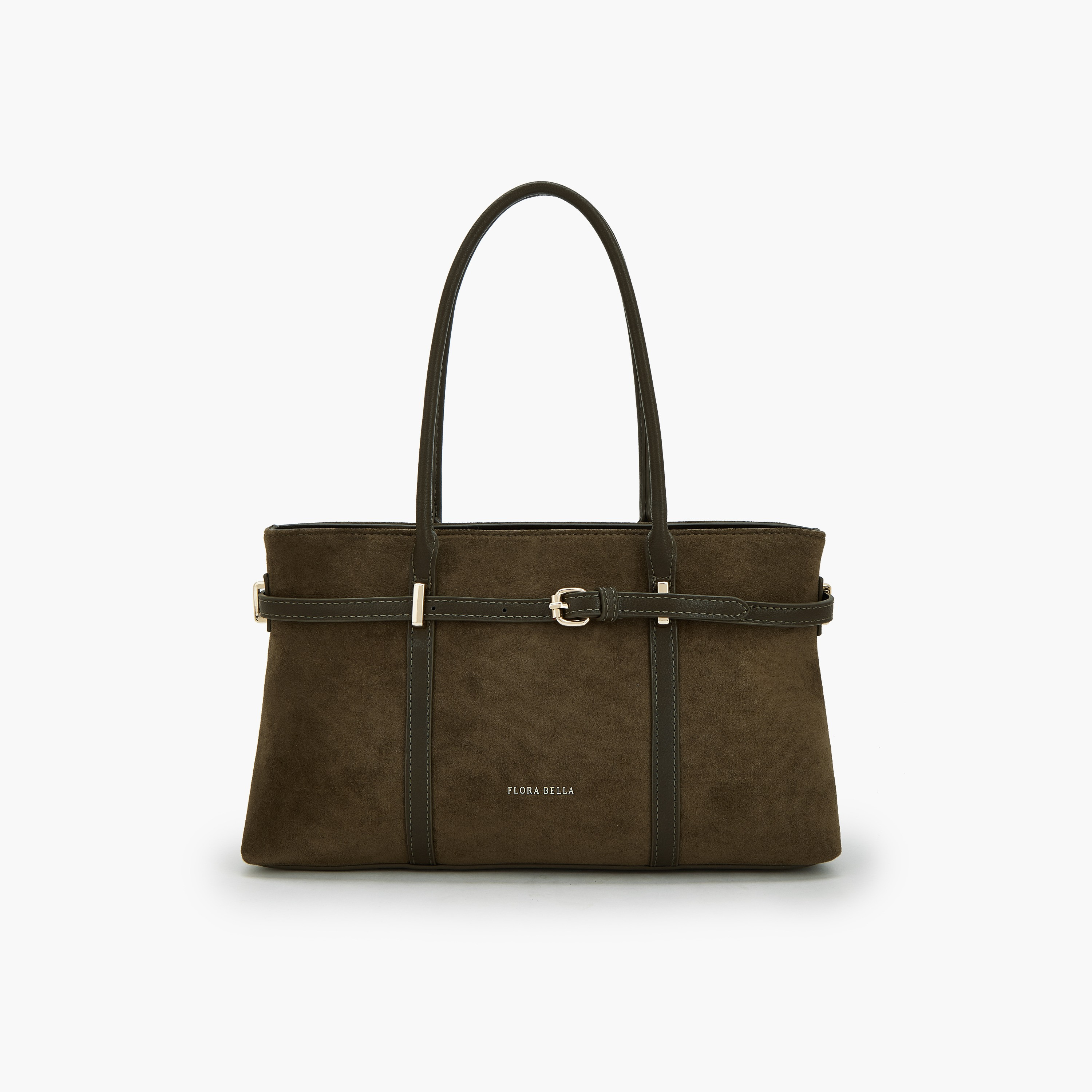 Flora Bella by Shoexpress Textured Tote Bag with Zip Closure-women-bagsandwallets-handbags-image-1