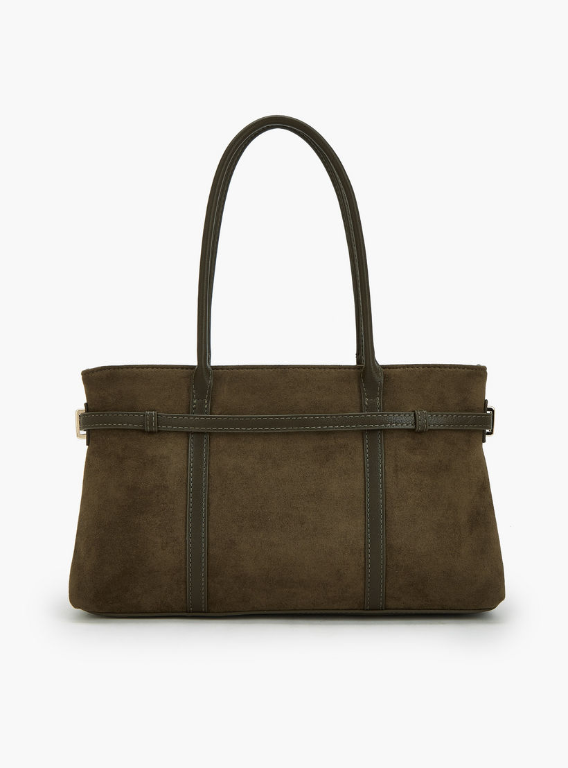 Flora Bella by Shoexpress Textured Tote Bag with Zip Closure-women-bagsandwallets-handbags-image-2