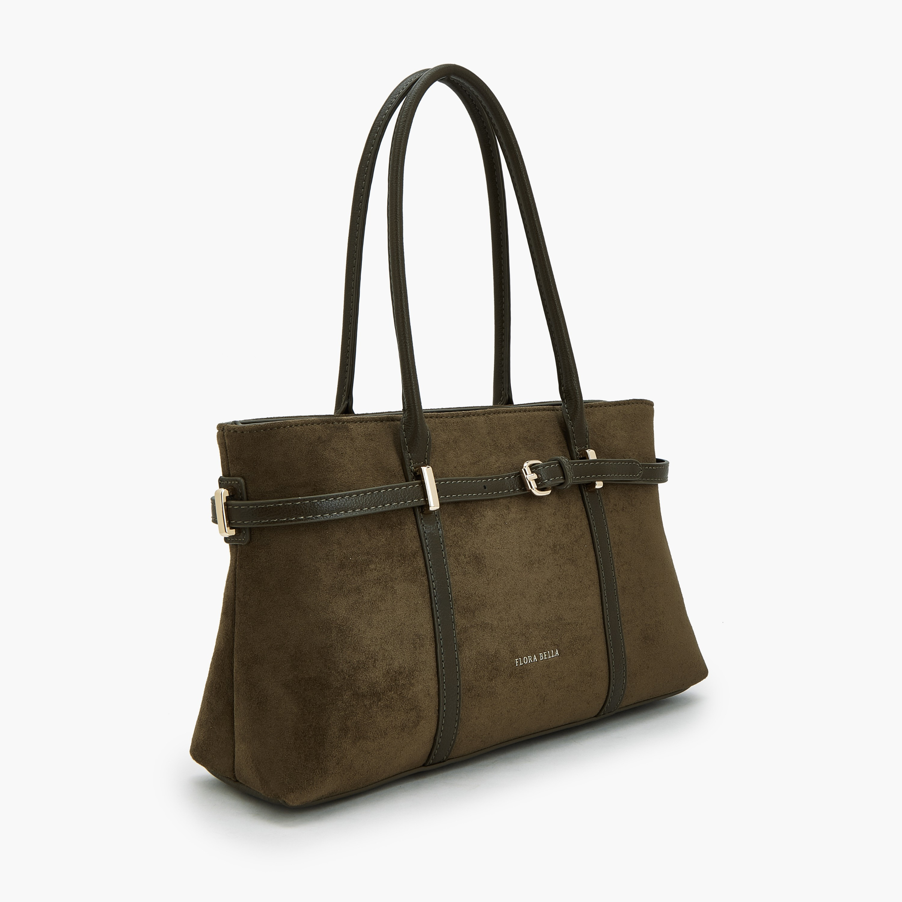 Flora Bella by Shoexpress Textured Tote Bag with Zip Closure-women-bagsandwallets-handbags-image-3