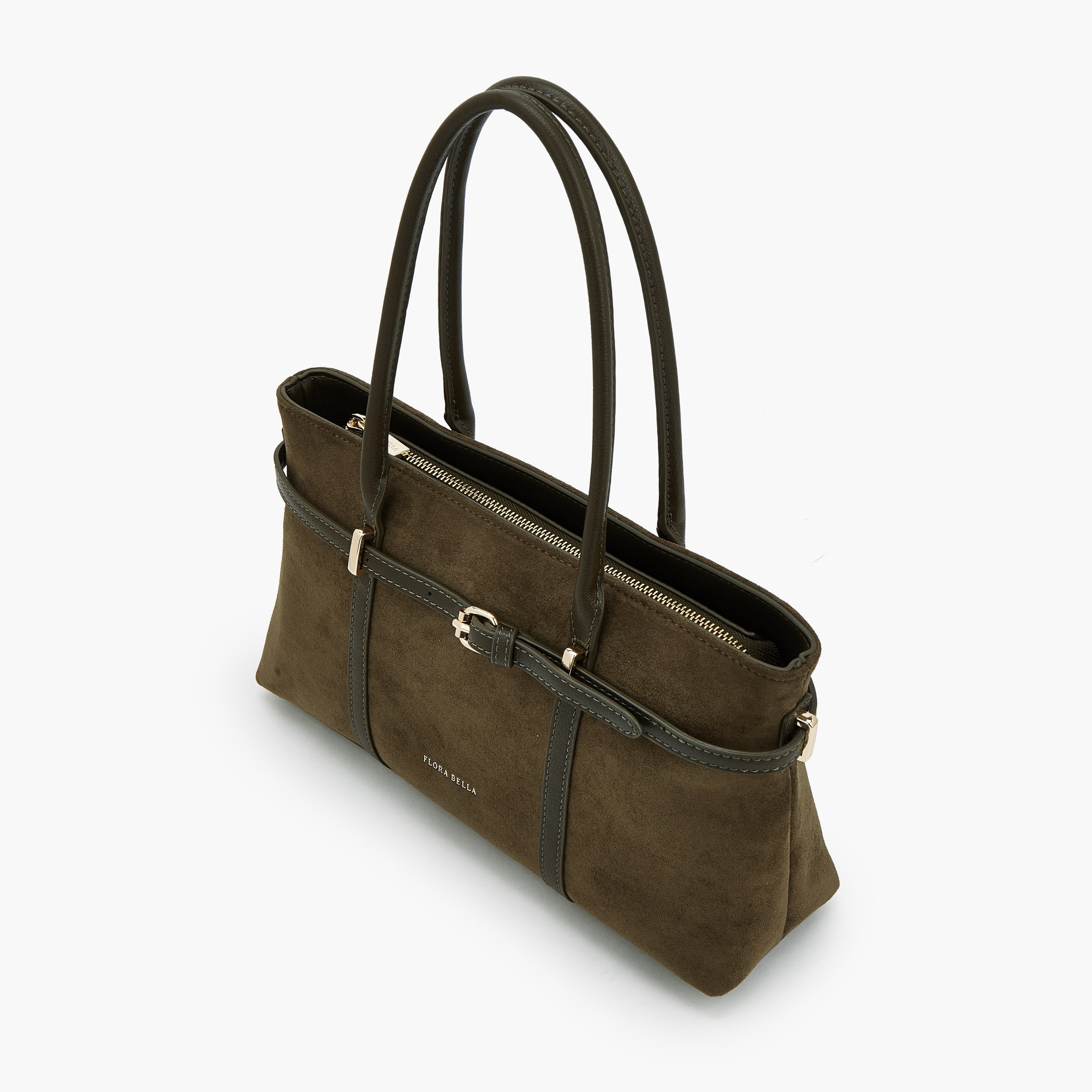 Flora Bella by Shoexpress Textured Tote Bag with Zip Closure-women-bagsandwallets-handbags-image-5