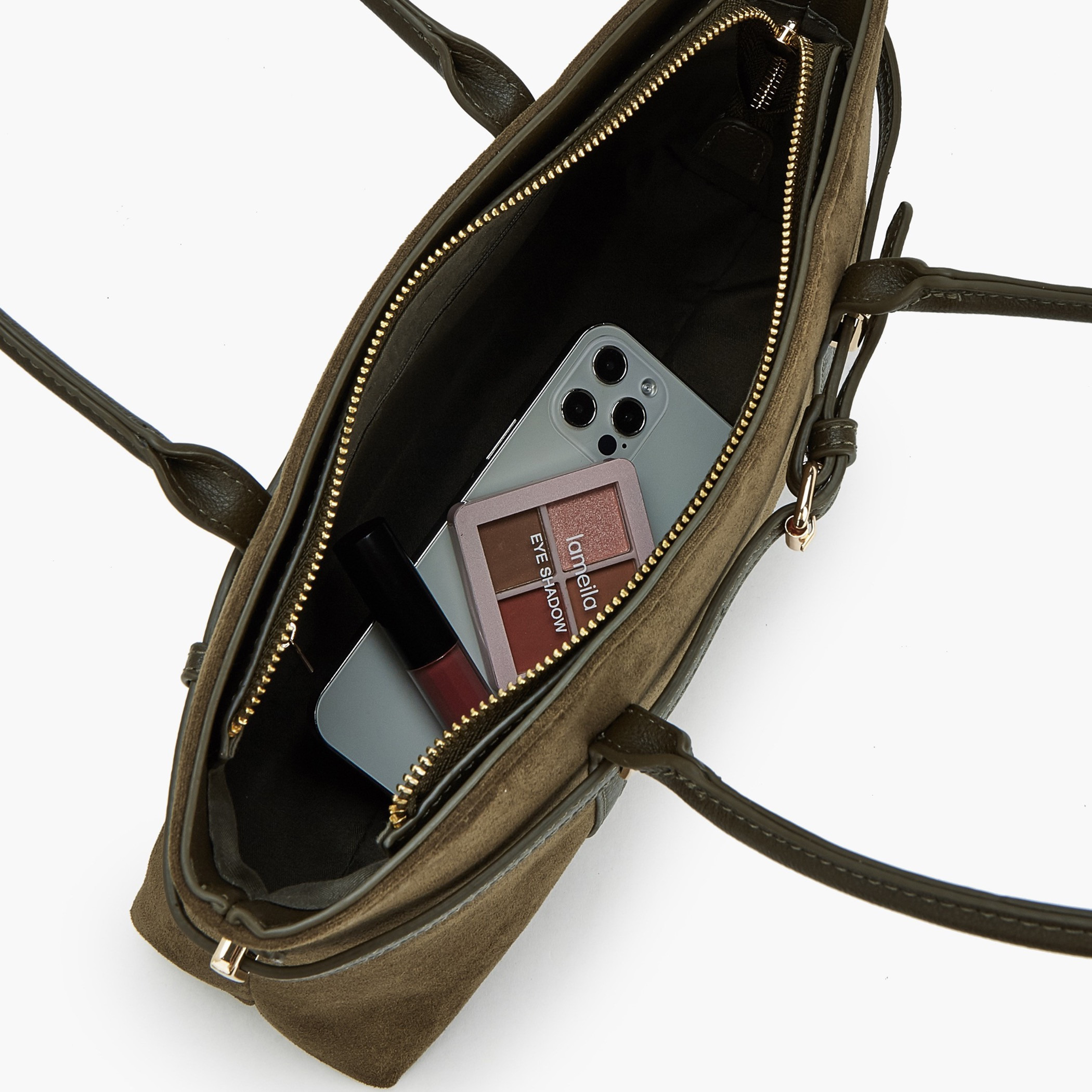 Flora Bella by Shoexpress Textured Tote Bag with Zip Closure-women-bagsandwallets-handbags-image-7