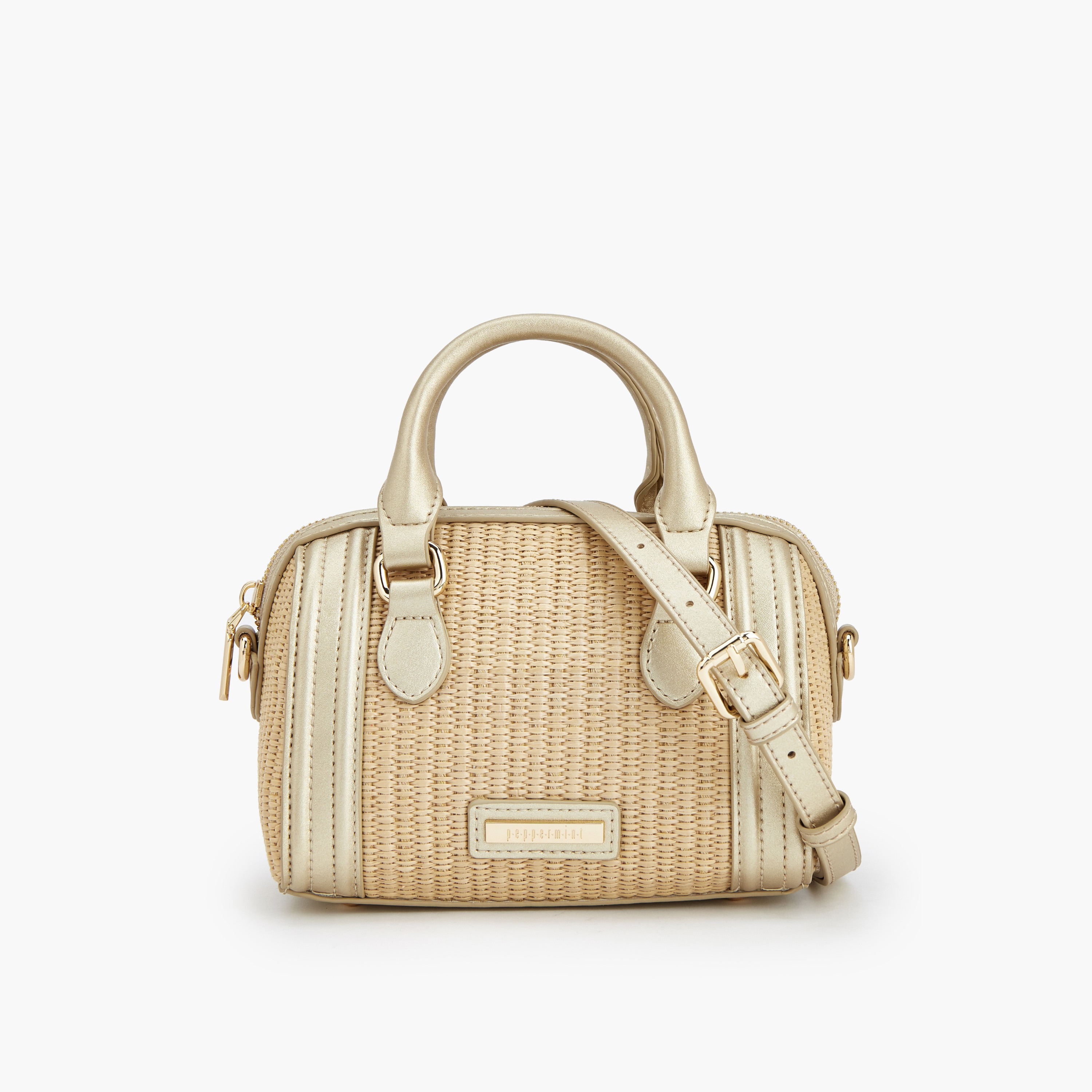 شنطة كروس بودي بارزة الملمس بمقبض مزدوج من بيبرمينت-women-bagsandwallets-handbags-image-1