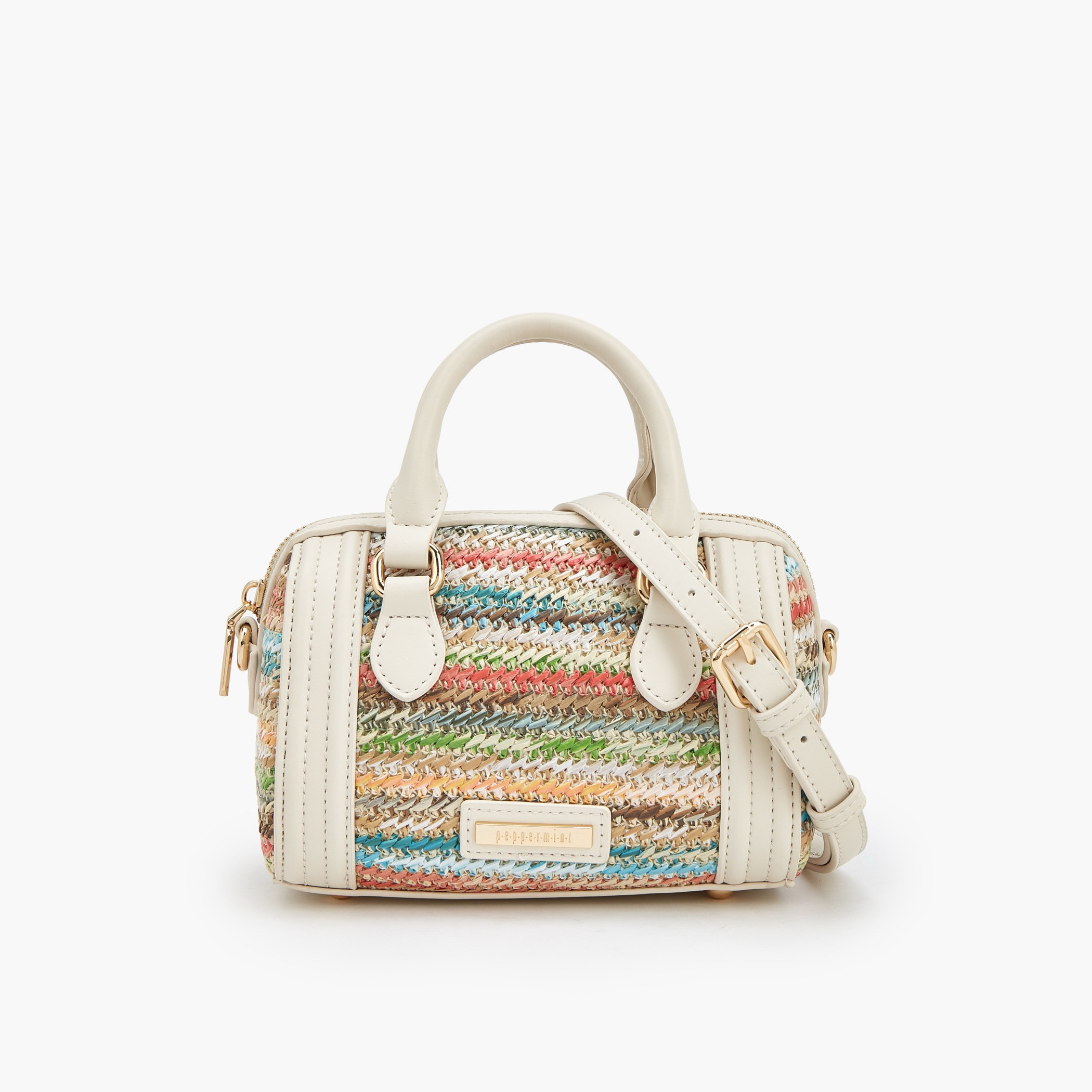 شنطة كروس بودي بارزة الملمس بمقبض مزدوج من بيبرمينت-women-bagsandwallets-handbags-image-1