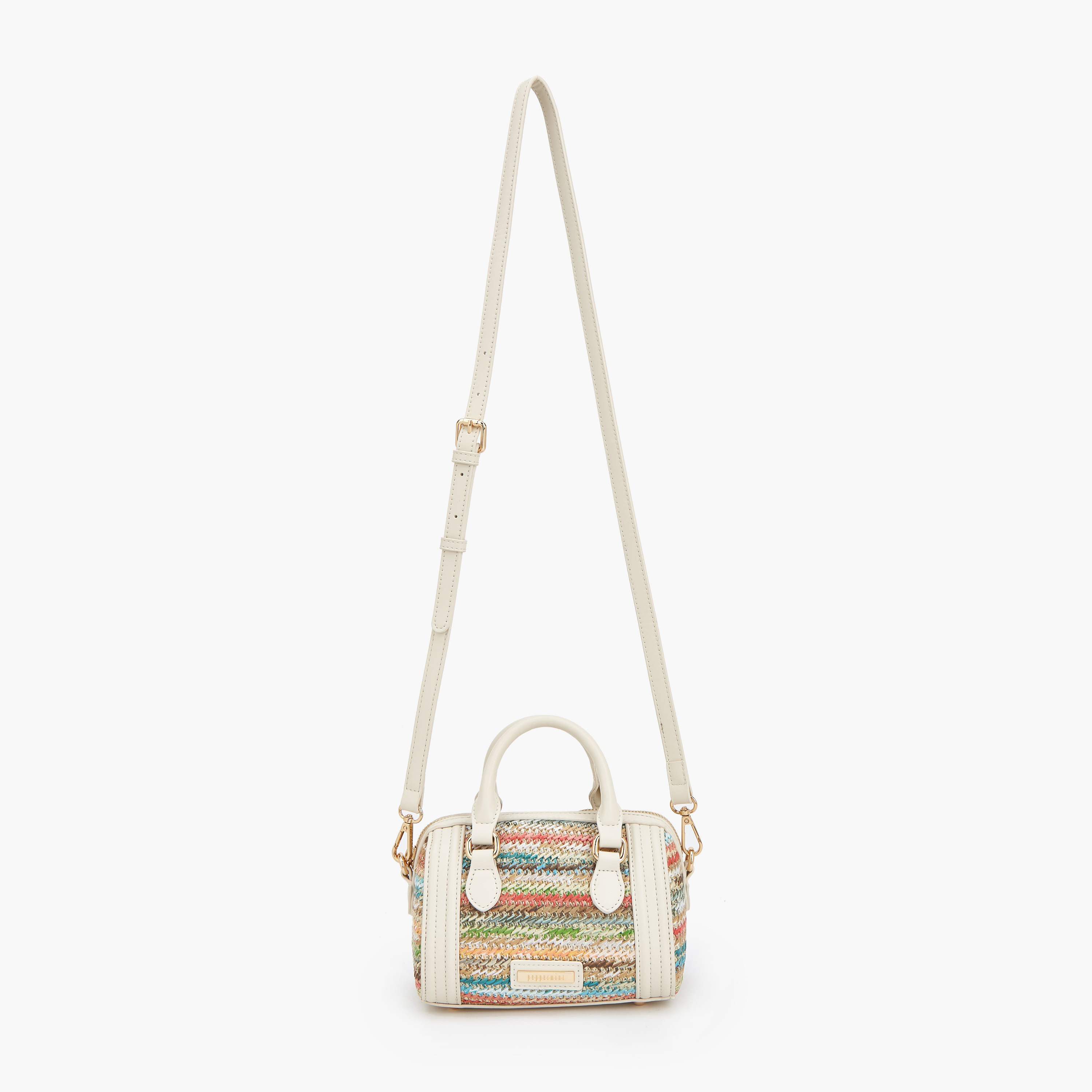 شنطة كروس بودي بارزة الملمس بمقبض مزدوج من بيبرمينت-women-bagsandwallets-handbags-image-2