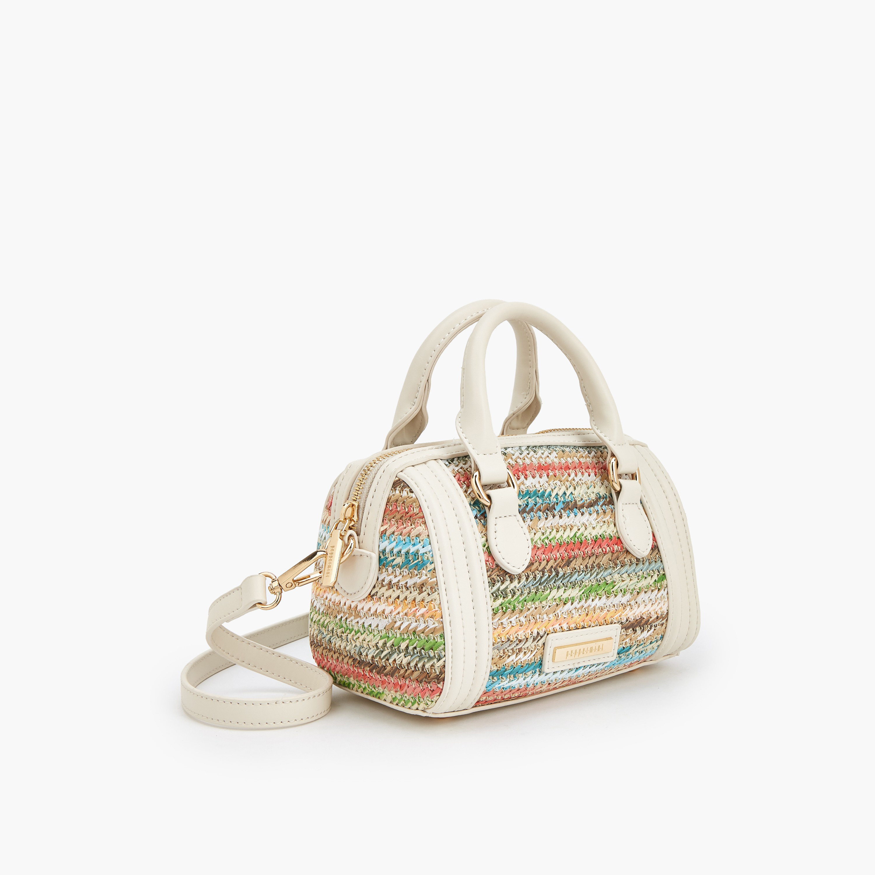 شنطة كروس بودي بارزة الملمس بمقبض مزدوج من بيبرمينت-women-bagsandwallets-handbags-image-3