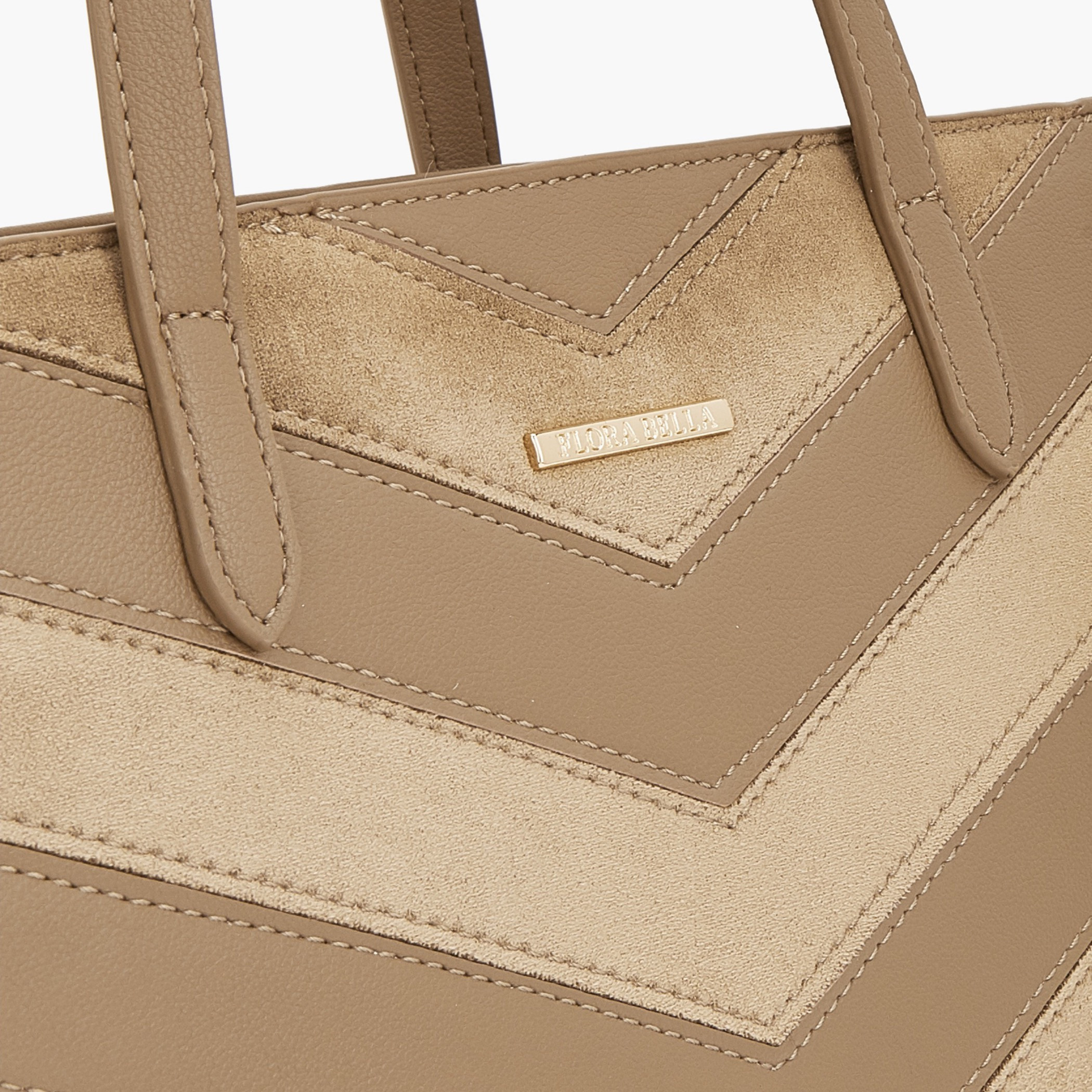 Flora Bella by Shoexpress Chevron Textured Tote Bag with Zipper Closure-women-bagsandwallets-handbags-image-4