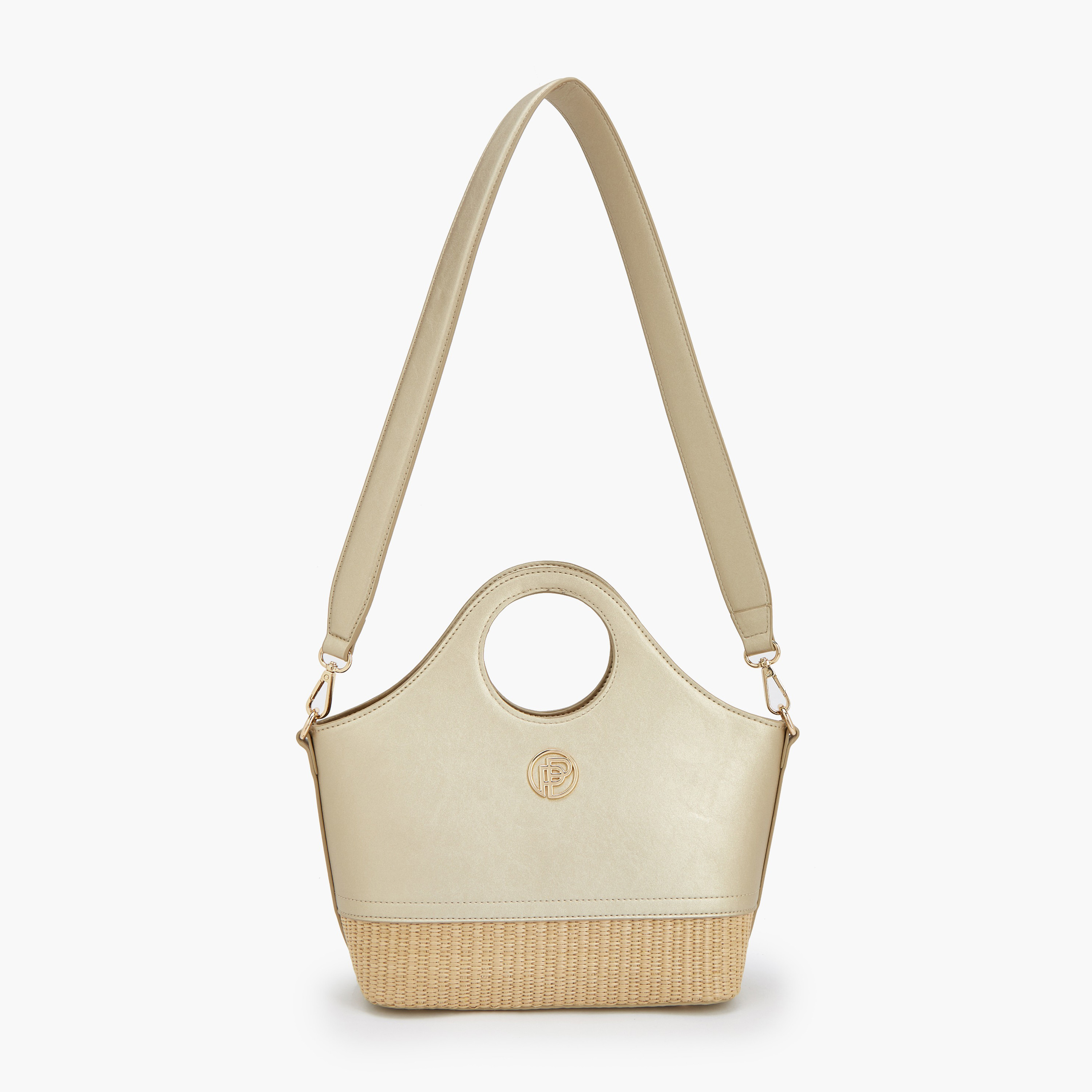 Peppermint Textured Tote Bag with Zip Closure-women-bagsandwallets-handbags-image-2