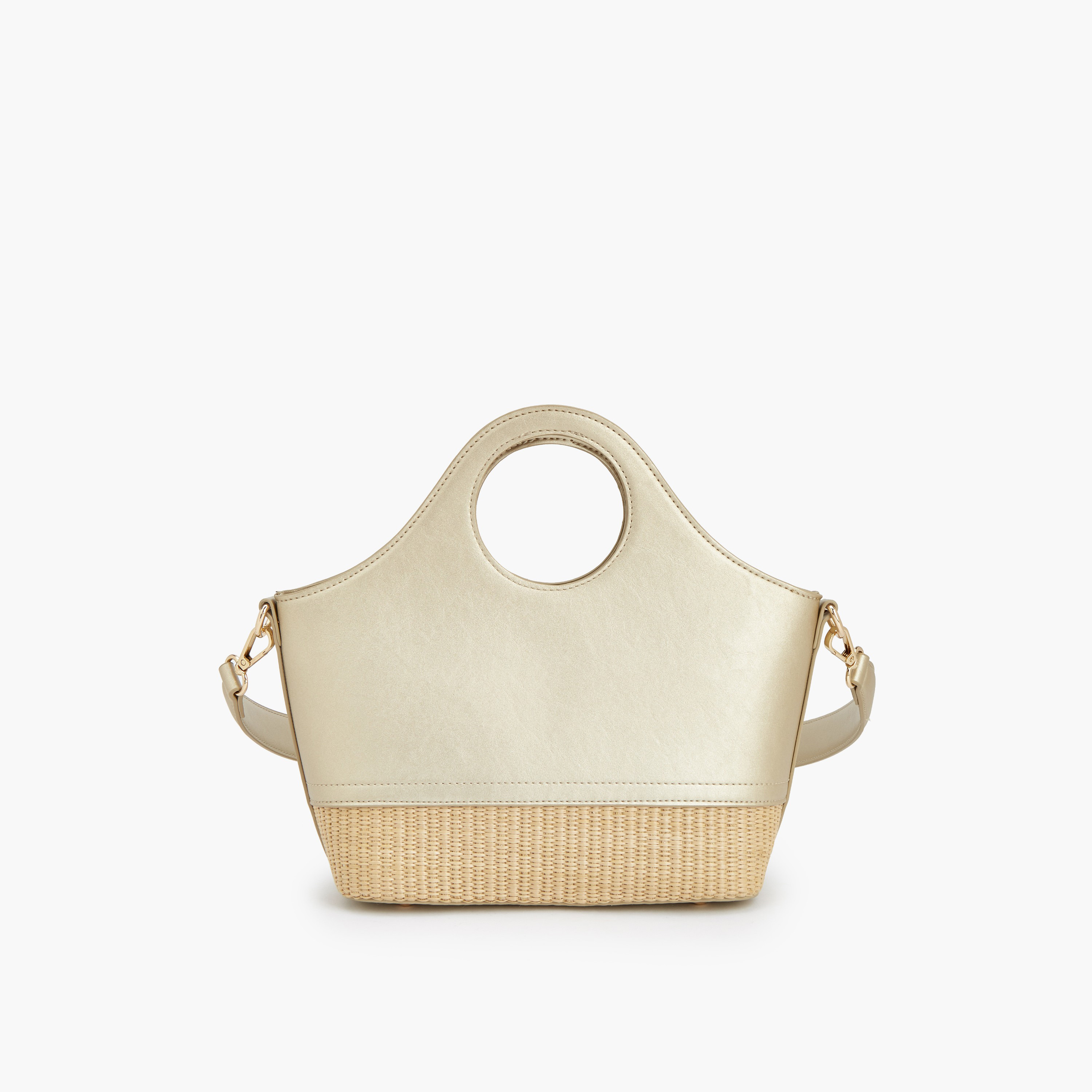 Peppermint Textured Tote Bag with Zip Closure-women-bagsandwallets-handbags-image-5