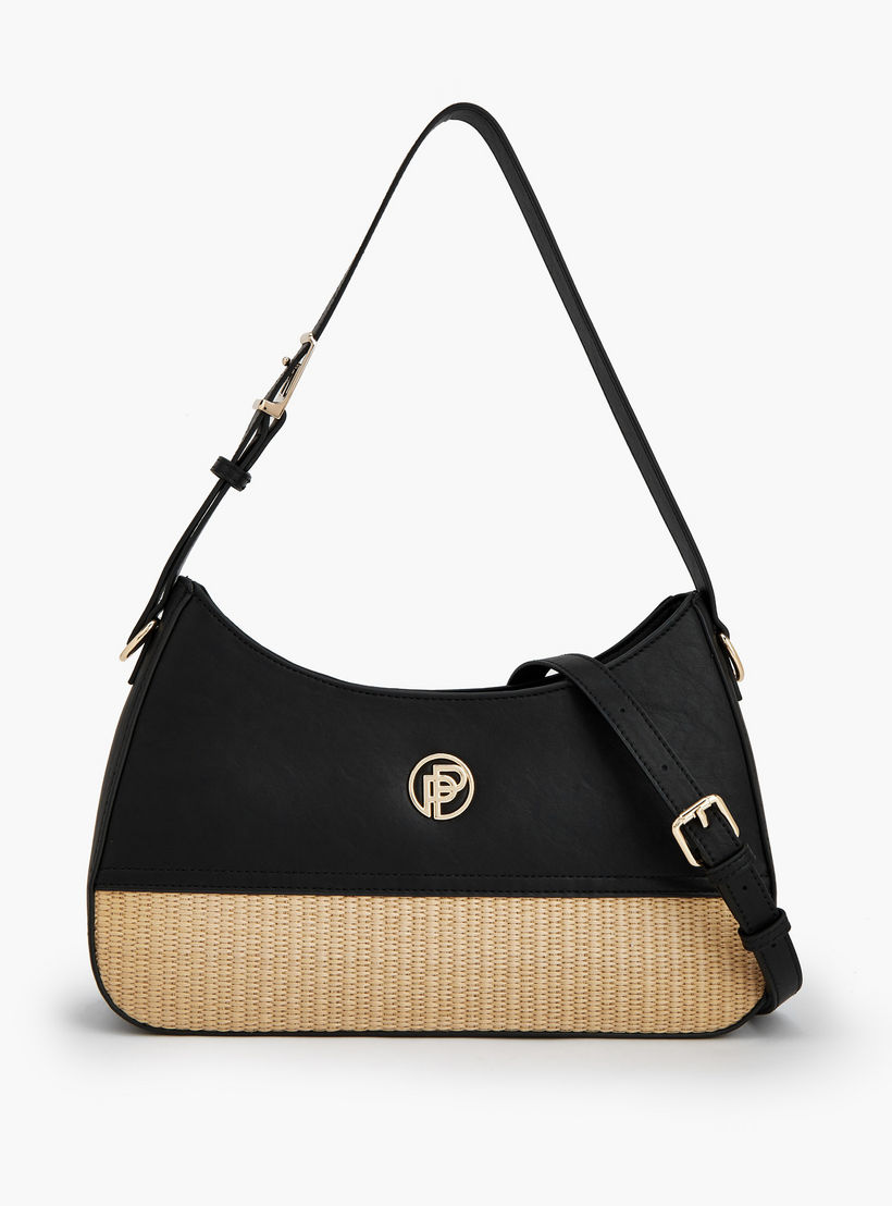 شنطة كتف بارزة الملمس بسحاب إغلاق من بيبرمينت-women-bagsandwallets-handbags-image-1