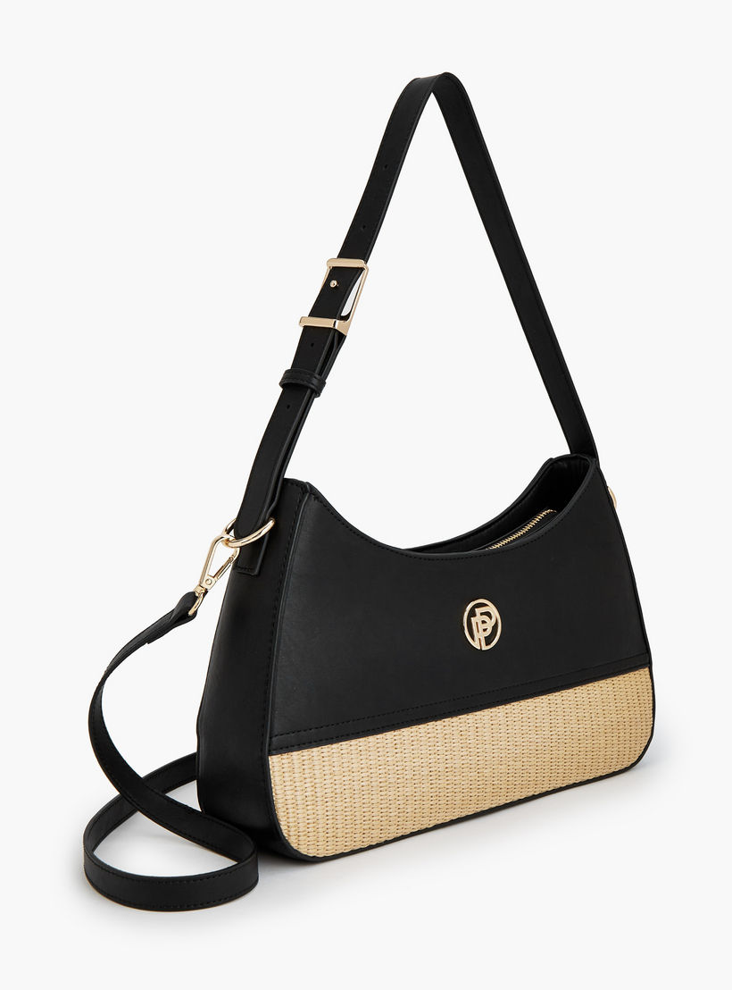 شنطة كتف بارزة الملمس بسحاب إغلاق من بيبرمينت-women-bagsandwallets-handbags-image-3