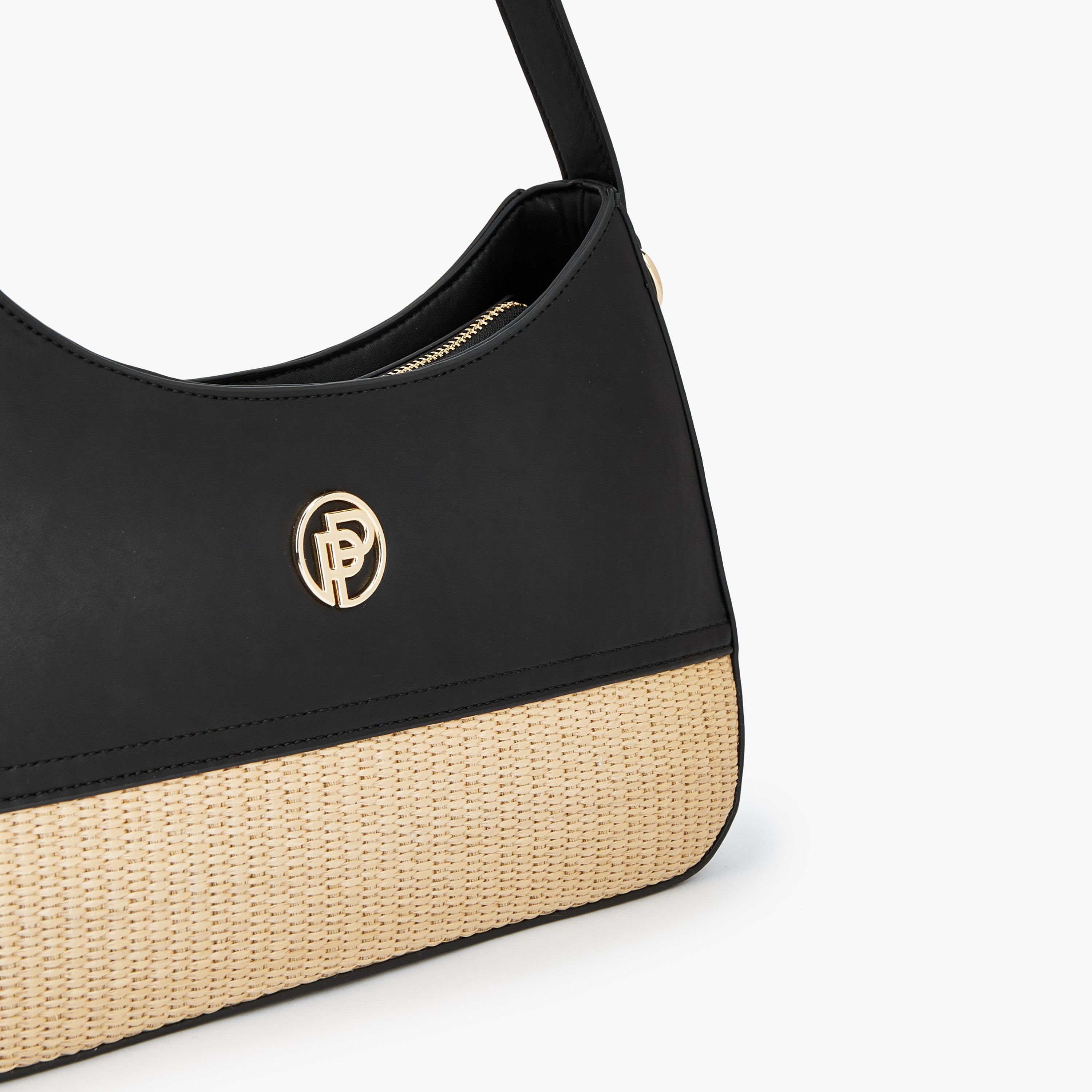 شنطة كتف بارزة الملمس بسحاب إغلاق من بيبرمينت-women-bagsandwallets-handbags-image-4