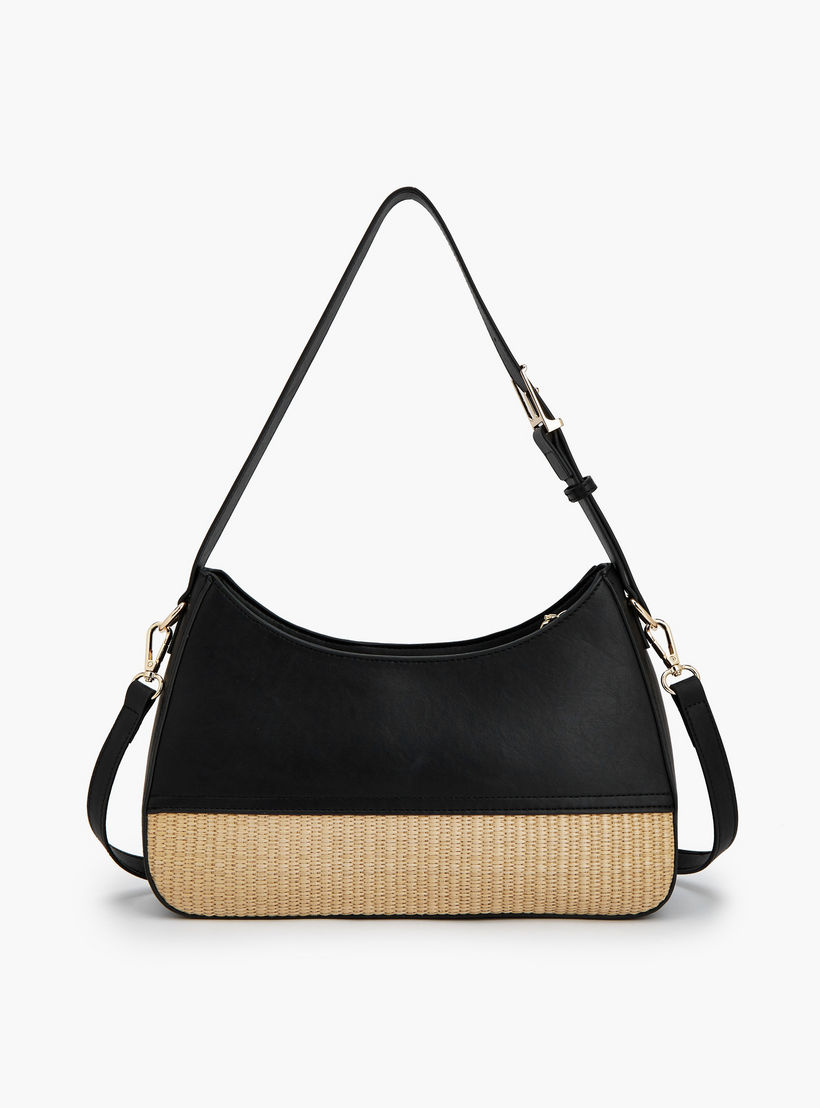شنطة كتف بارزة الملمس بسحاب إغلاق من بيبرمينت-women-bagsandwallets-handbags-image-5