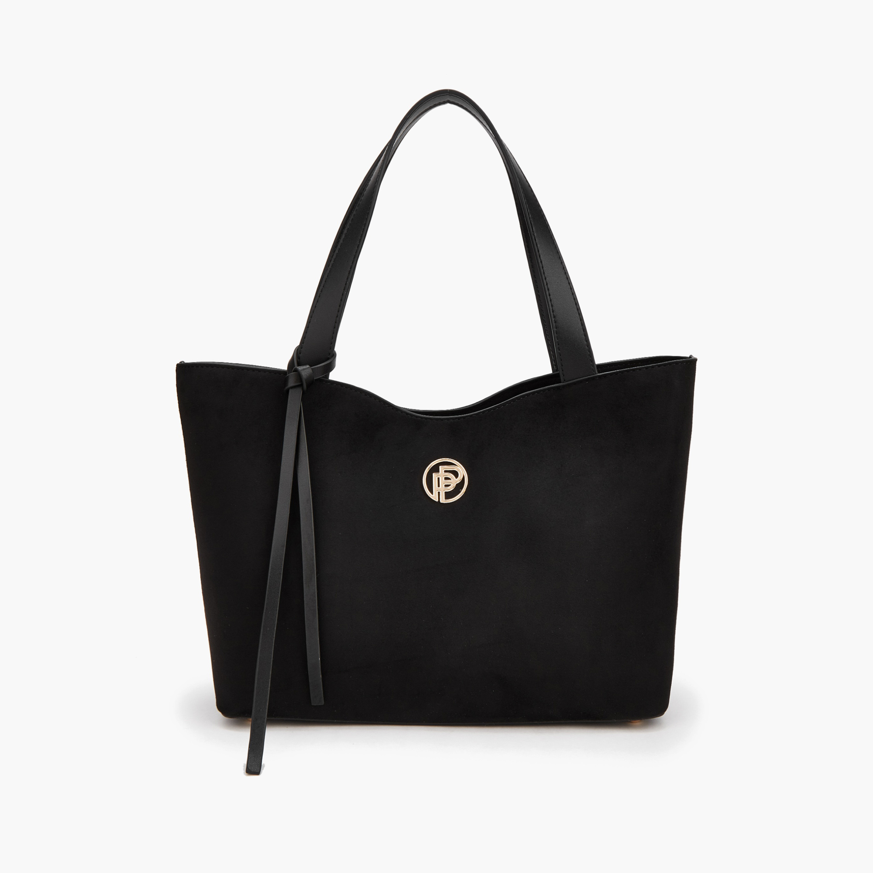 Peppermint Textured Tote Bag with Zip Closure-women-bagsandwallets-handbags-image-1