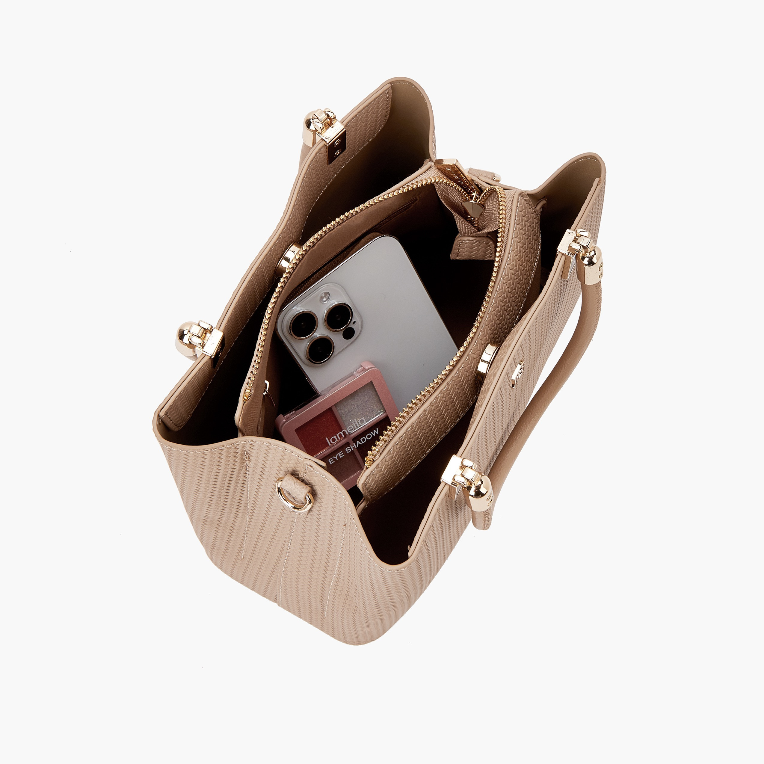 Flora Bella Textured Tote Bag with Detachable Strap-women-bagsandwallets-handbags-image-7