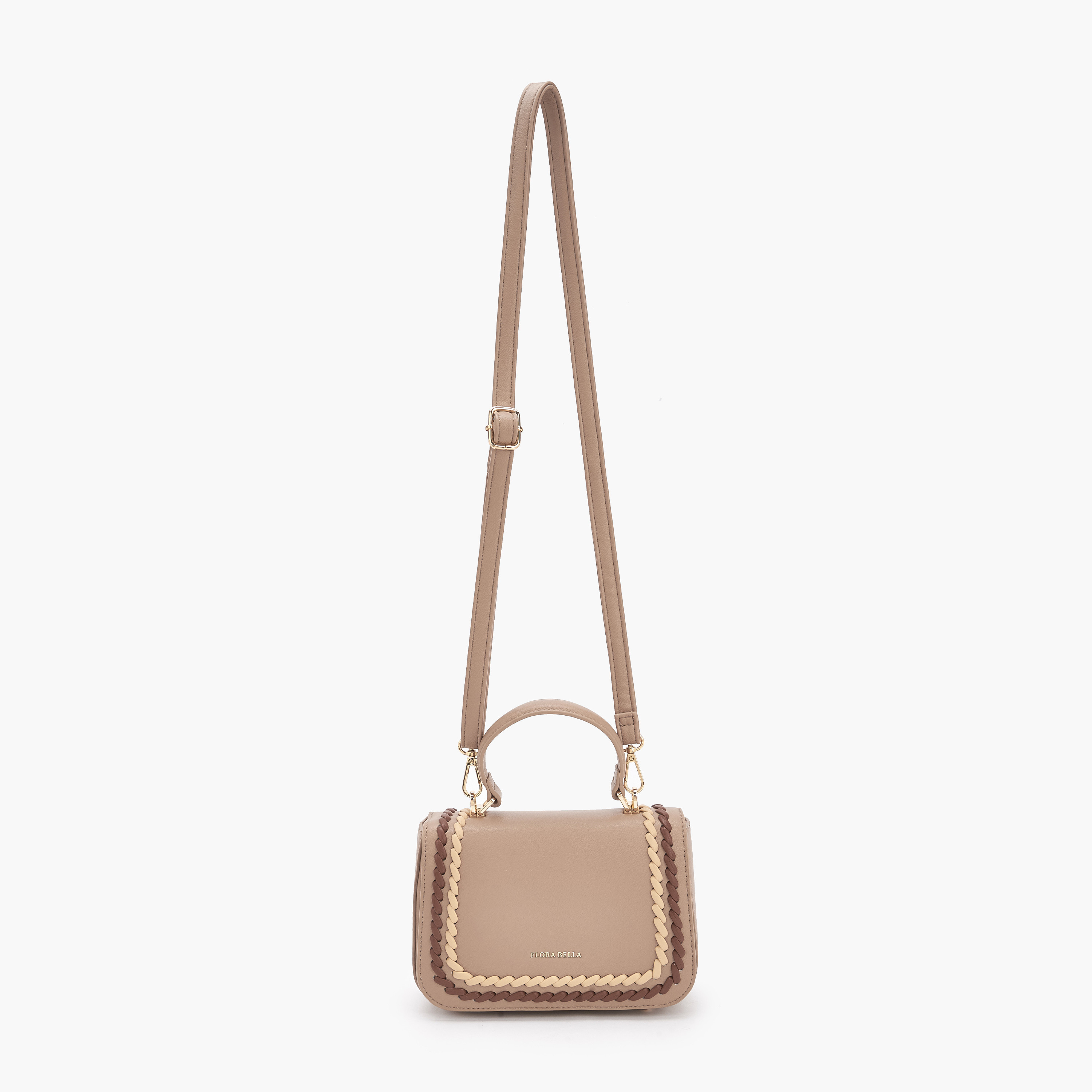 شنطة سلينج مضفّرة مع حزام قابل للفصل من فلورا بيلا-women-bagsandwallets-handbags-image-3