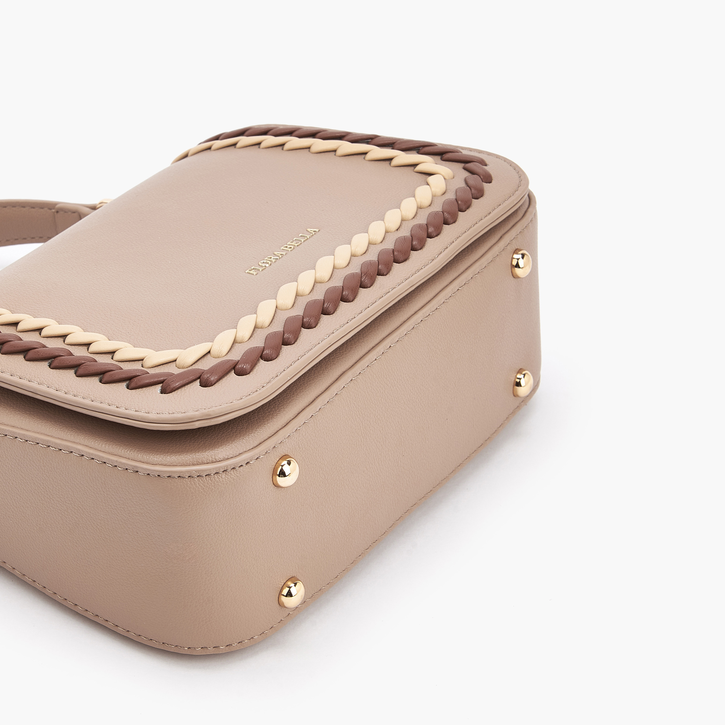 شنطة سلينج مضفّرة مع حزام قابل للفصل من فلورا بيلا-women-bagsandwallets-handbags-image-7