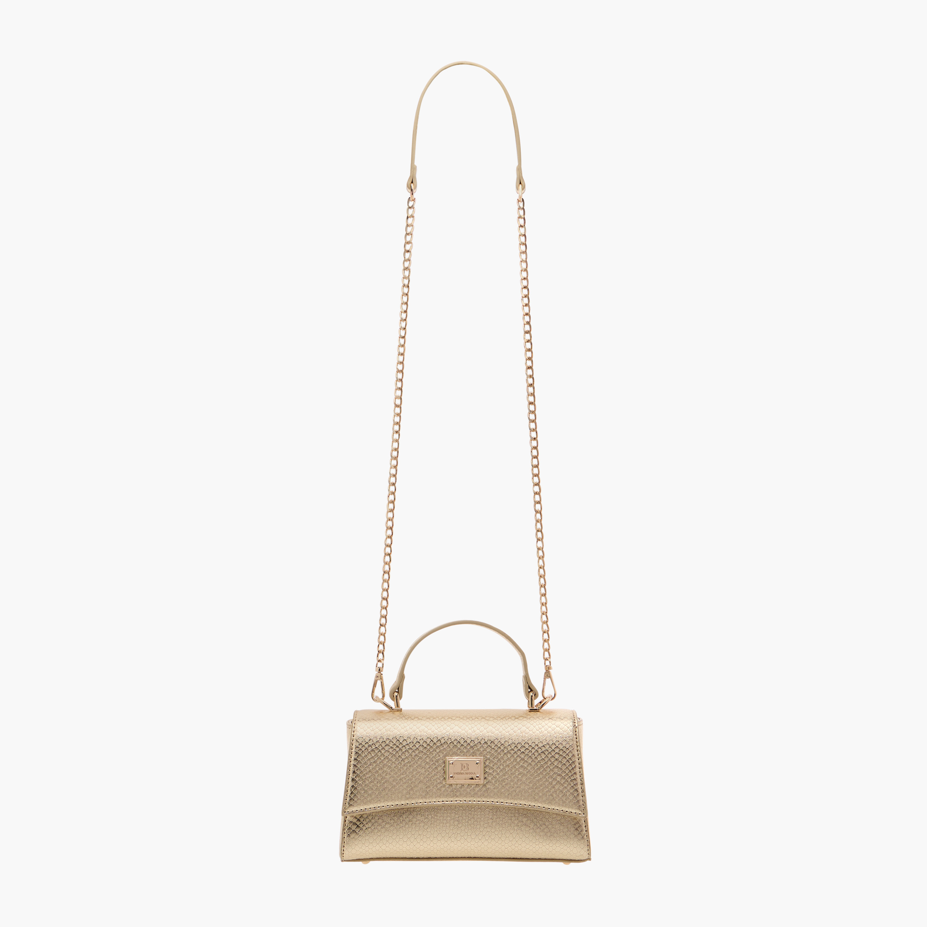 Flora Bella Textured Satchel Bag with Grab Handle and Button Closure-women-bagsandwallets-handbags-image-2