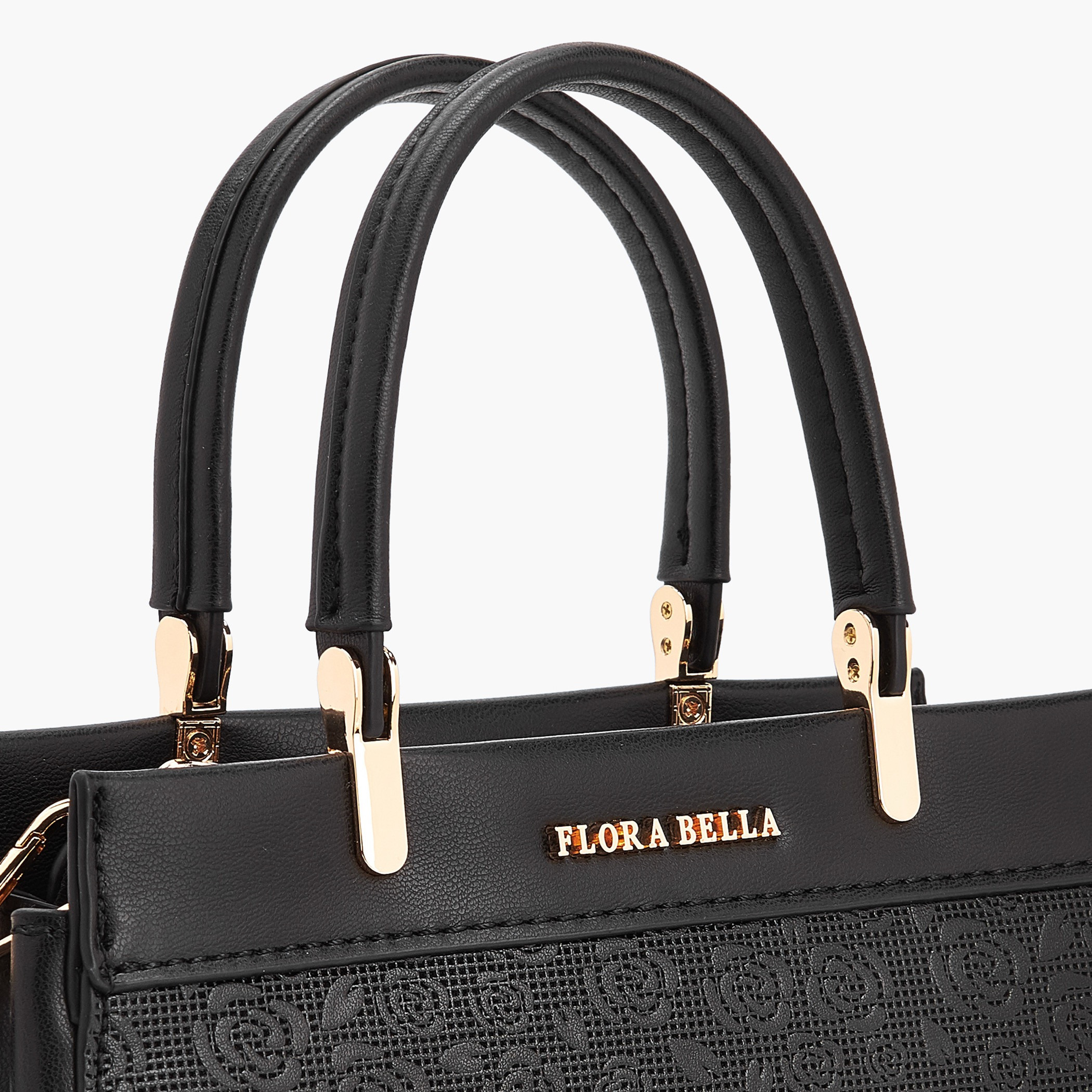 Flora Bella Logo Embossed Tote Bag with Detachable Strap-women-bagsandwallets-handbags-image-6