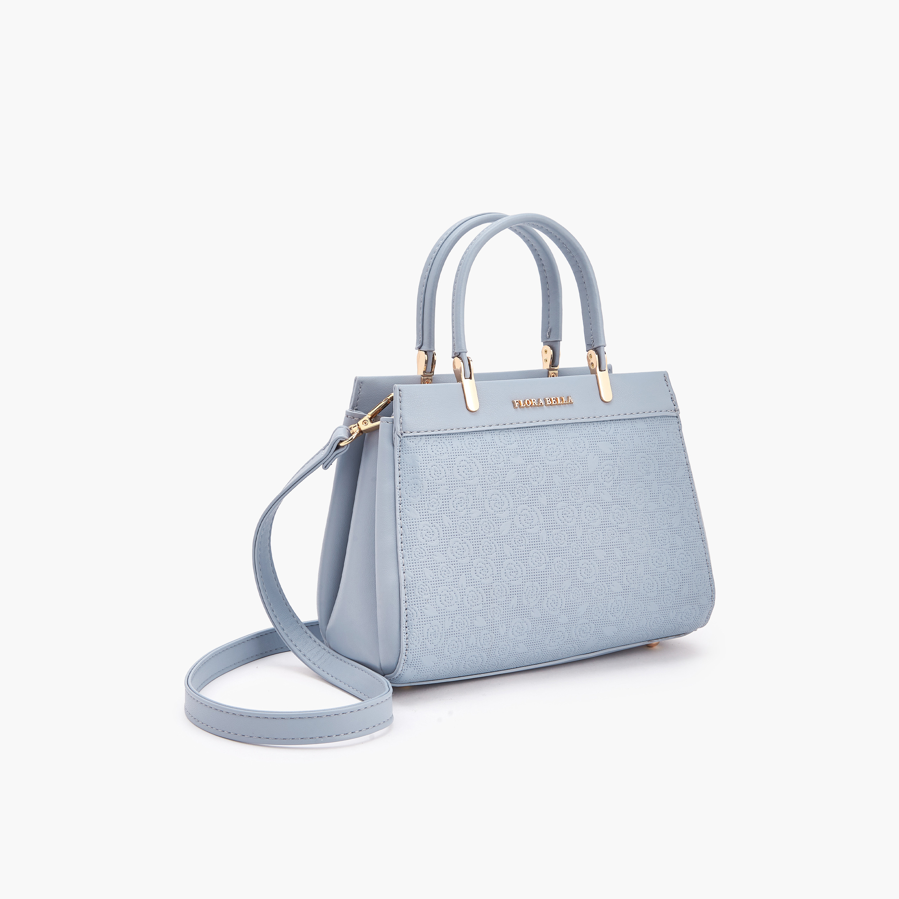 شنطة توتي بنقوش شعار وحزام قابل للفصل من فلورا بيلا-women-bagsandwallets-handbags-image-4