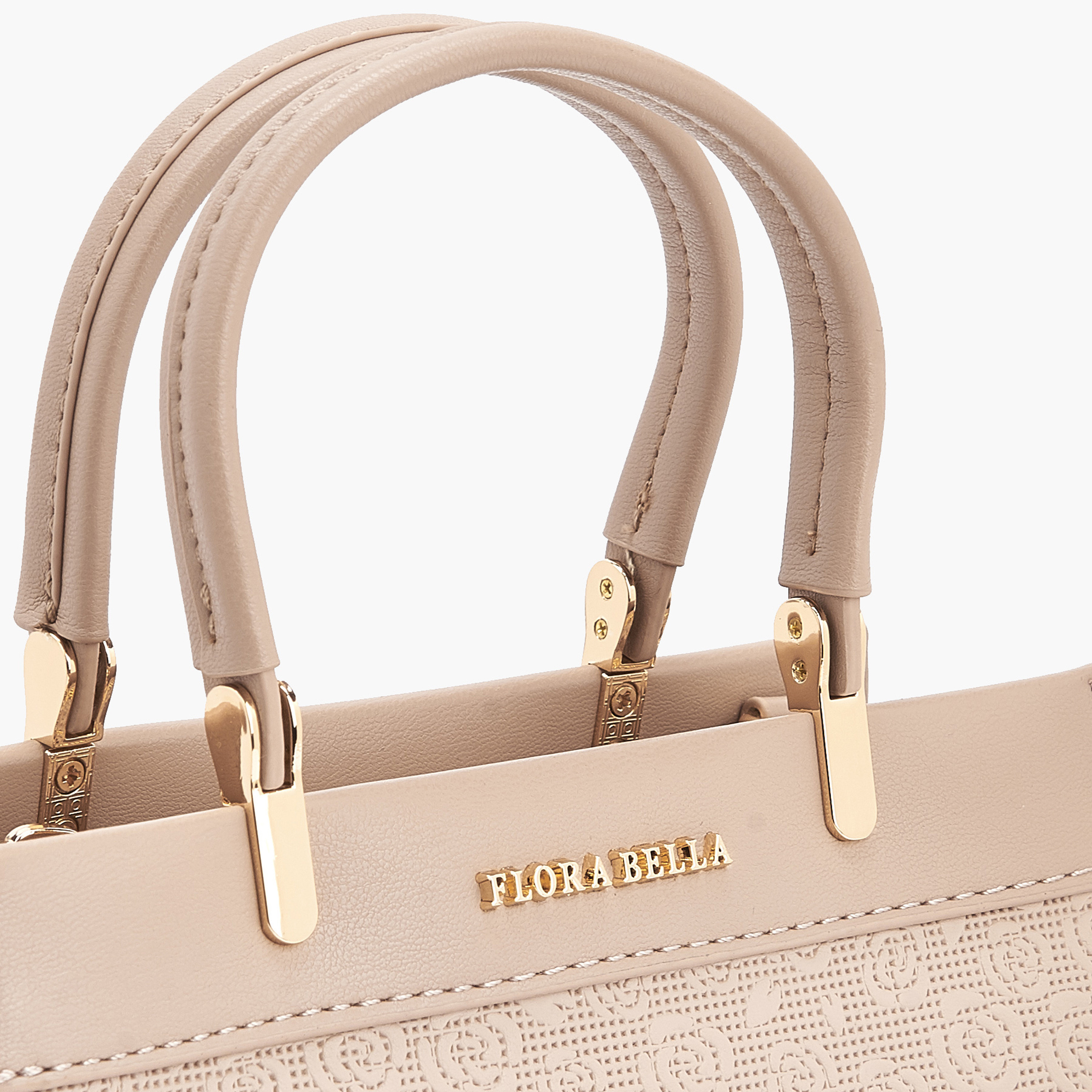 شنطة توتي بنقوش شعار وحزام قابل للفصل من فلورا بيلا-women-bagsandwallets-handbags-image-5
