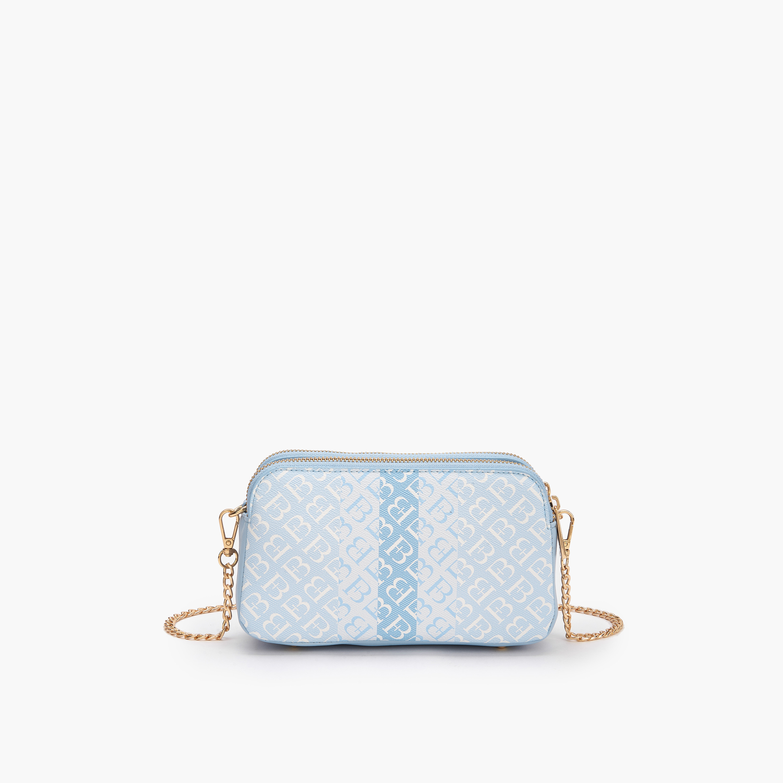 شنطة كروس بودي بطبعات مونوجرام مع حزام سلسلة من فلورا بيلا-women-bagsandwallets-handbags-image-4