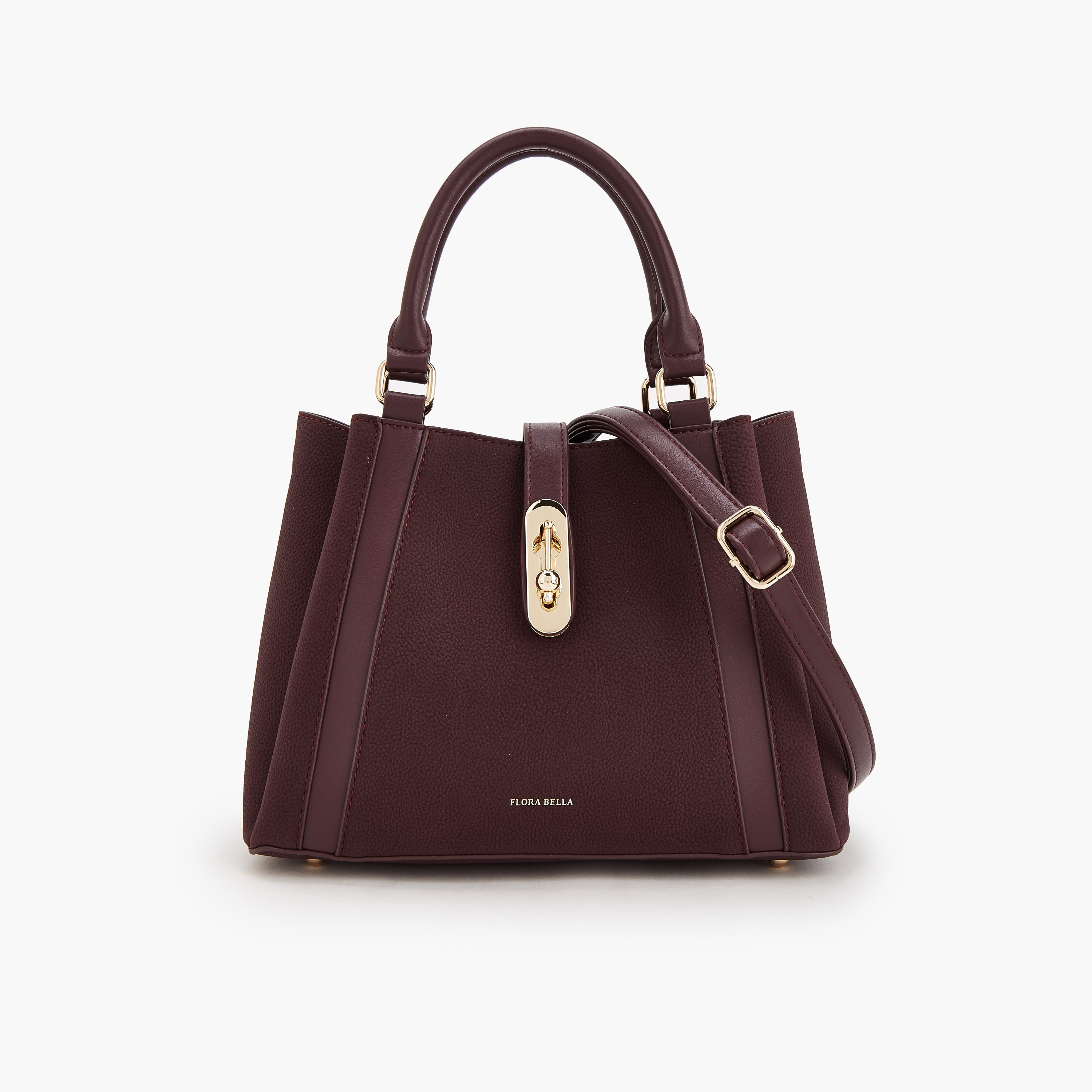 Flora Bella by Shoexpress Solid Tote Bag with Adjustable Strap-women-bagsandwallets-handbags-image-1