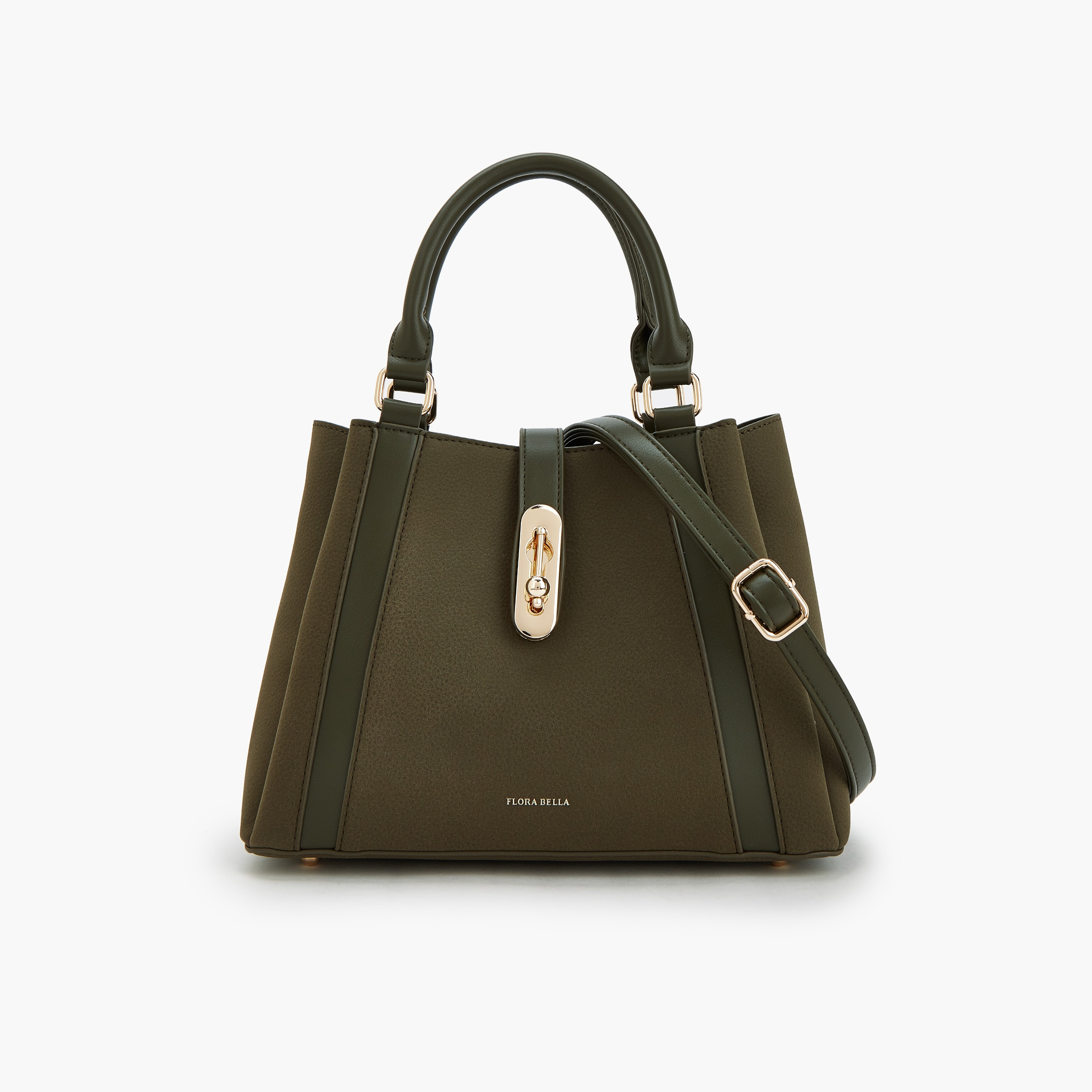 Flora Bella by Shoexpress Solid Tote Bag with Adjustable Strap-women-bagsandwallets-handbags-image-1