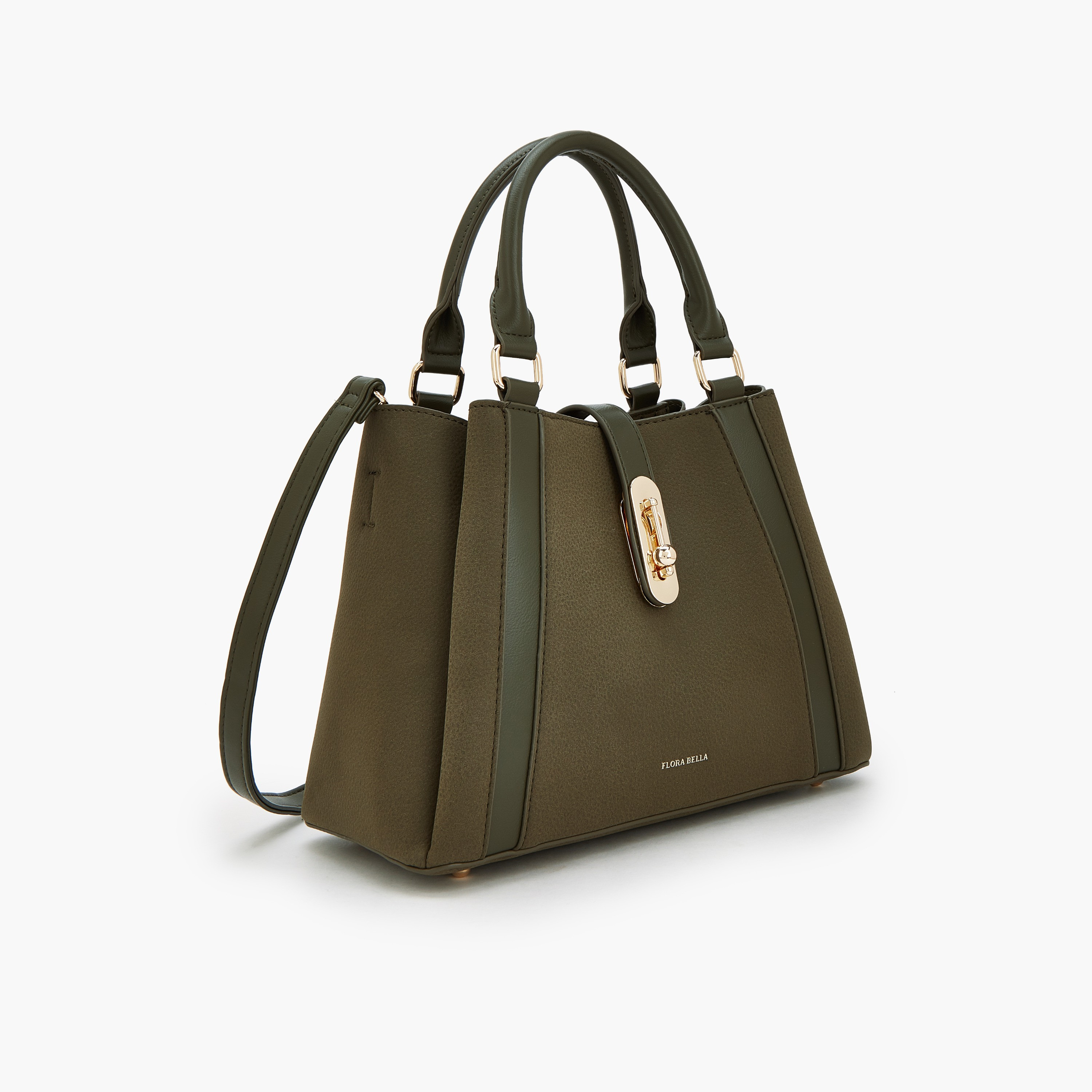 Flora Bella by Shoexpress Solid Tote Bag with Adjustable Strap-women-bagsandwallets-handbags-image-2