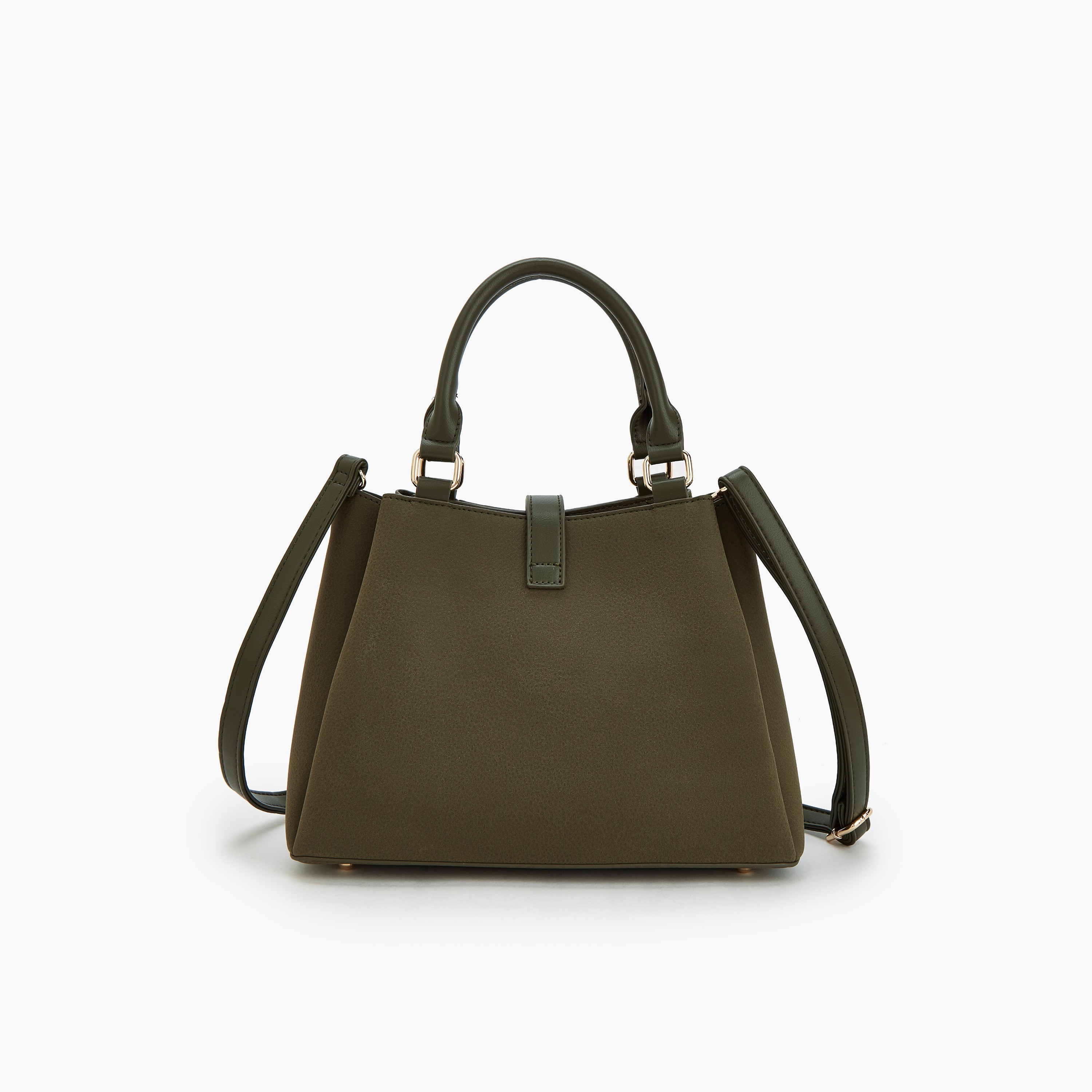 Flora Bella by Shoexpress Solid Tote Bag with Adjustable Strap-women-bagsandwallets-handbags-image-4