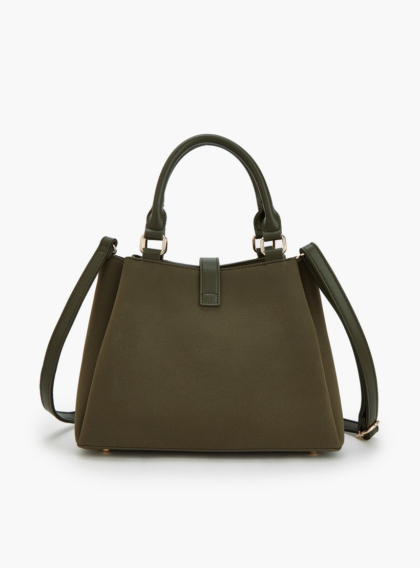 Flora Bella by Shoexpress Solid Tote Bag with Adjustable Strap-women-bagsandwallets-handbags-image-4